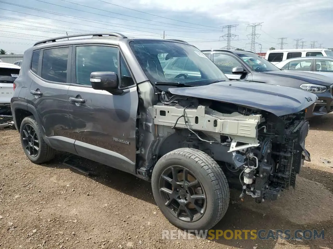 4 Photograph of a damaged car ZACNJBB1XKPK25752 JEEP RENEGADE 2019