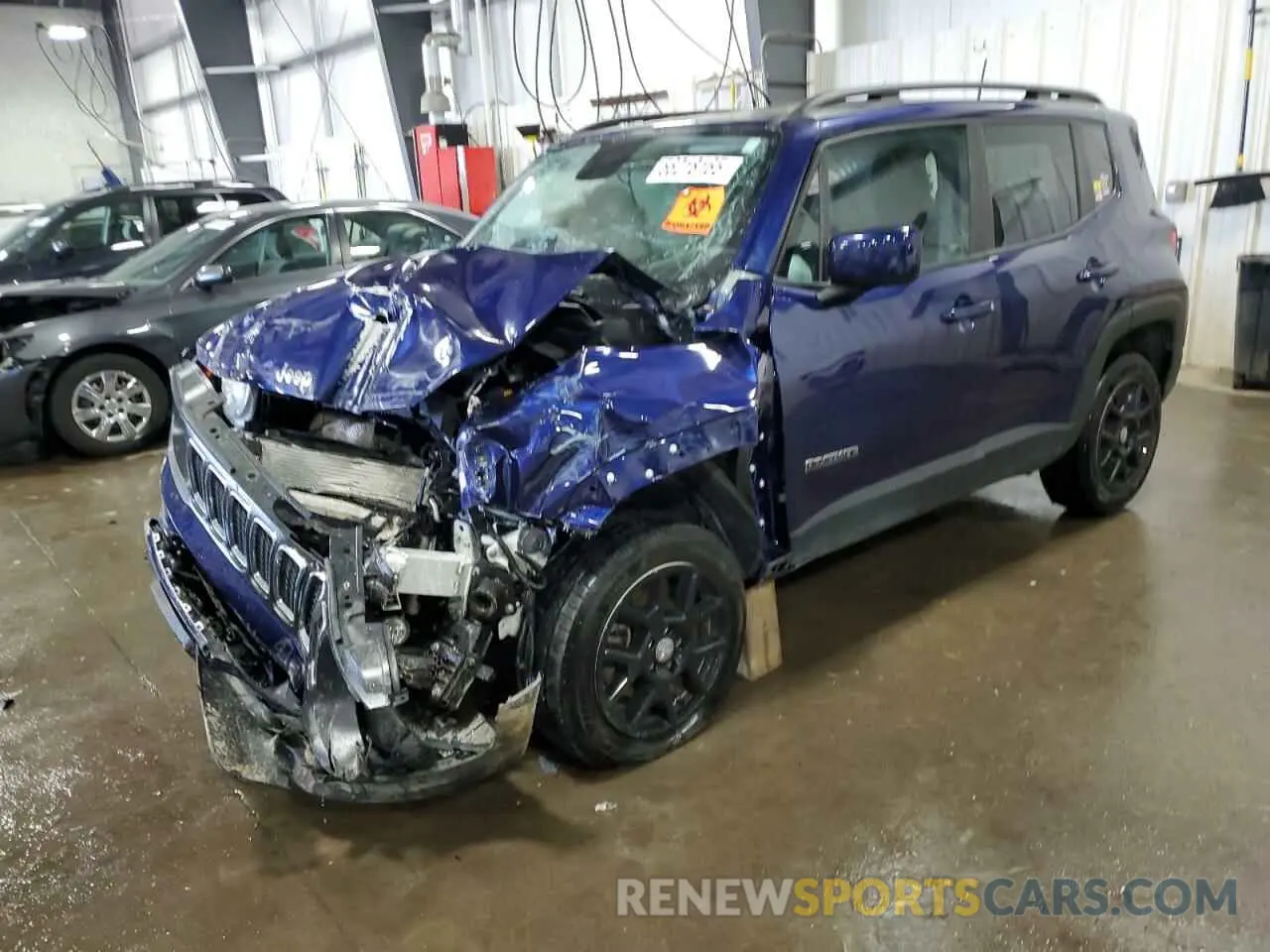 1 Photograph of a damaged car ZACNJBBB0KPK10010 JEEP RENEGADE 2019
