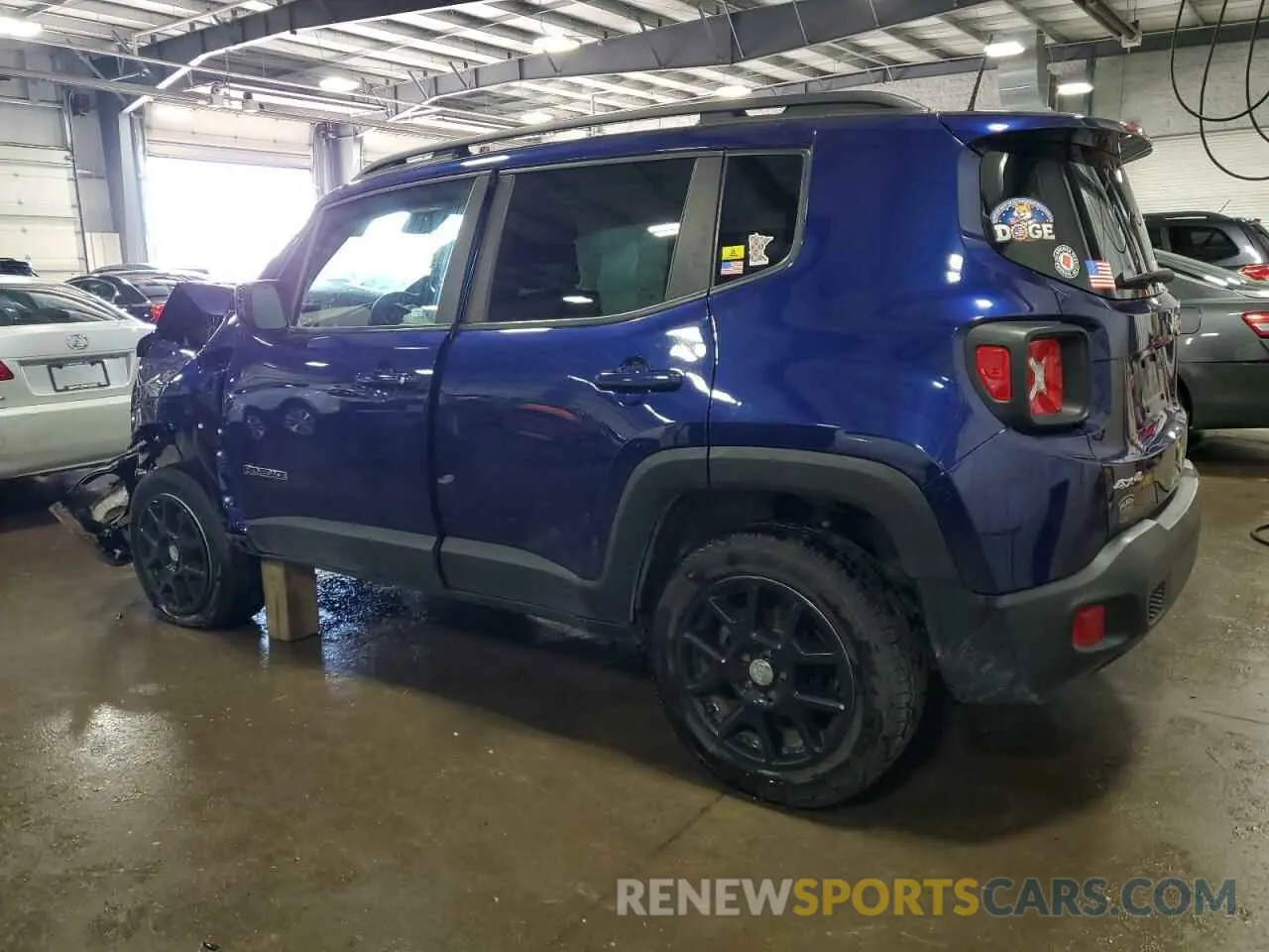 2 Photograph of a damaged car ZACNJBBB0KPK10010 JEEP RENEGADE 2019