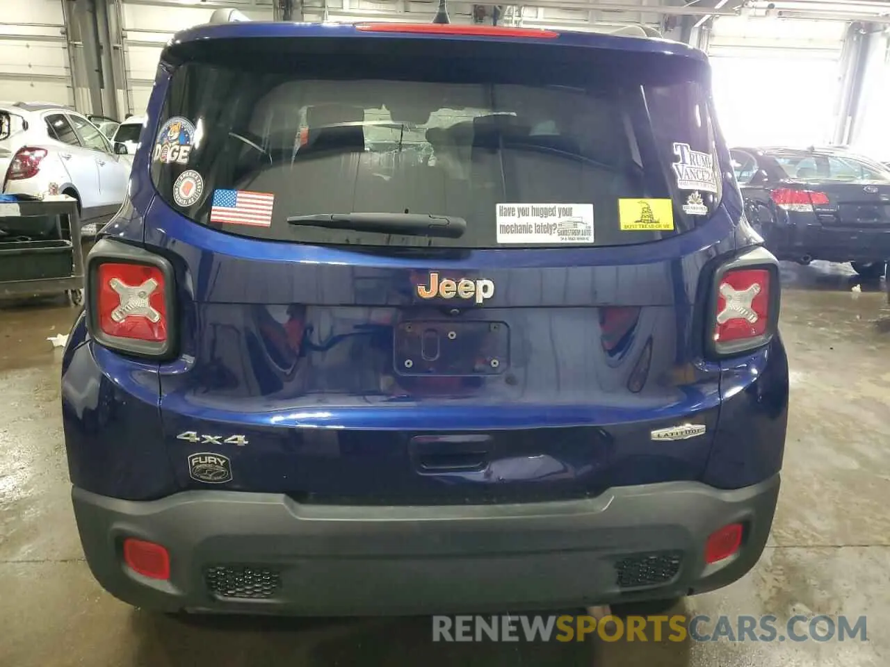 6 Photograph of a damaged car ZACNJBBB0KPK10010 JEEP RENEGADE 2019