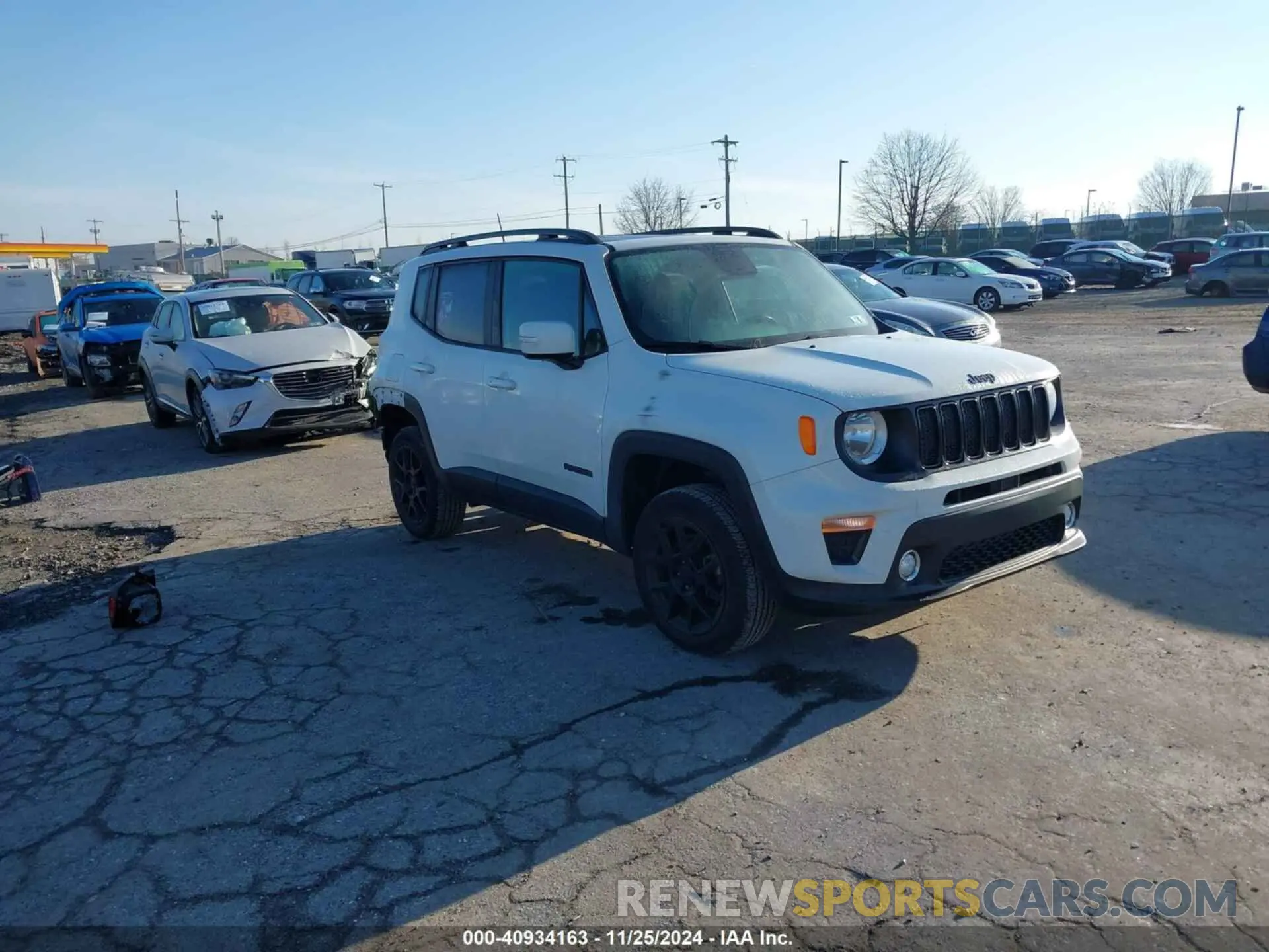 1 Photograph of a damaged car ZACNJBBB1KPK16687 JEEP RENEGADE 2019