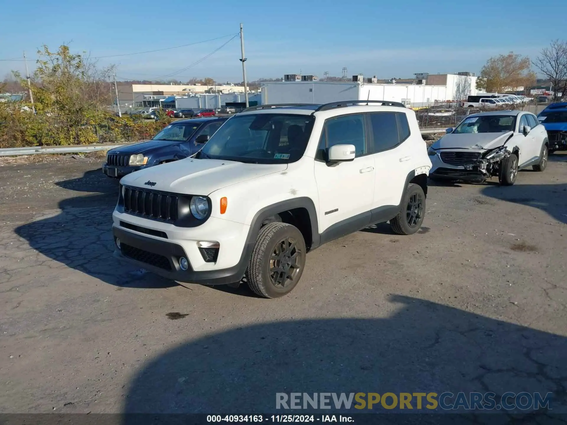 2 Photograph of a damaged car ZACNJBBB1KPK16687 JEEP RENEGADE 2019