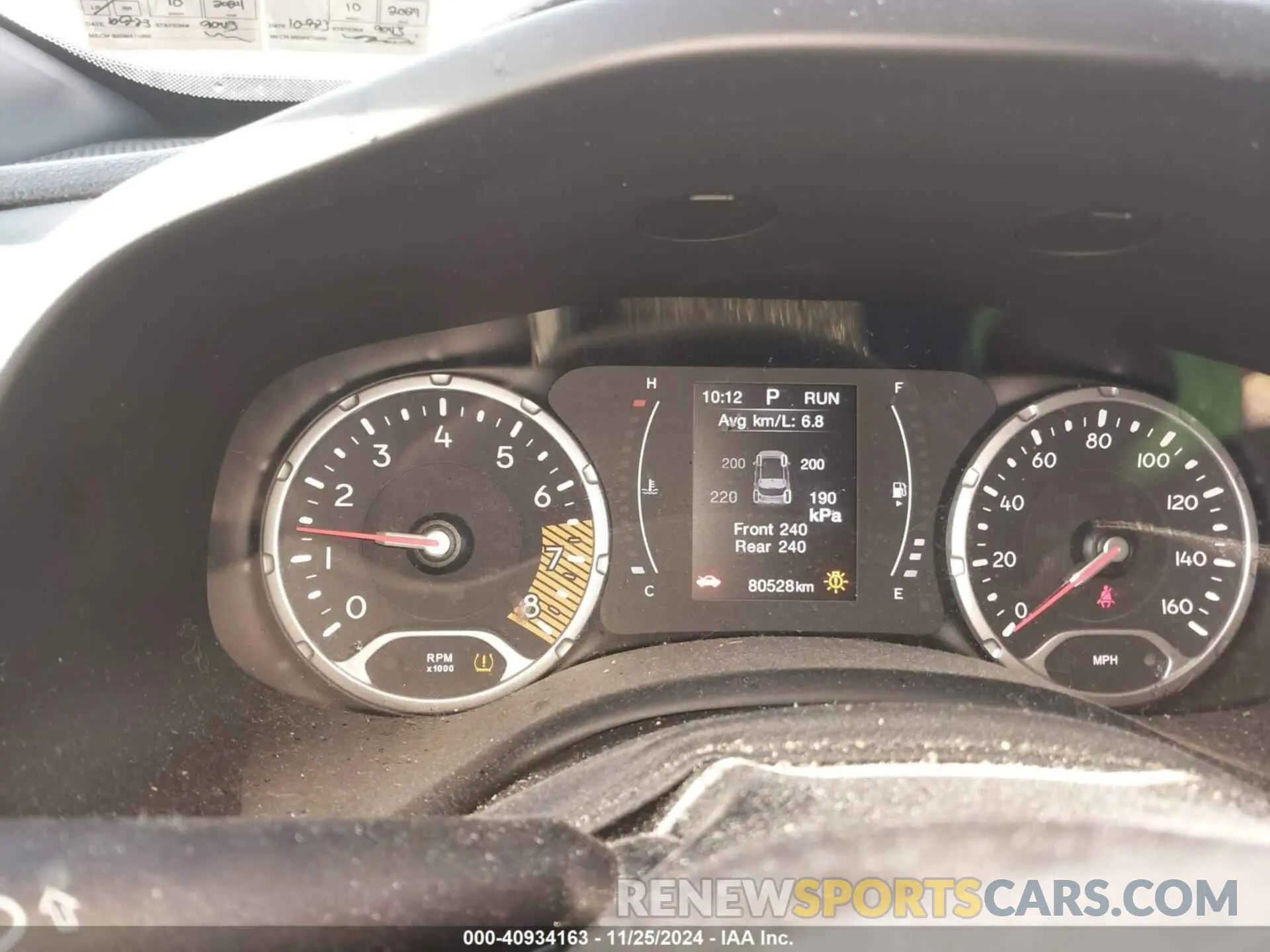 7 Photograph of a damaged car ZACNJBBB1KPK16687 JEEP RENEGADE 2019