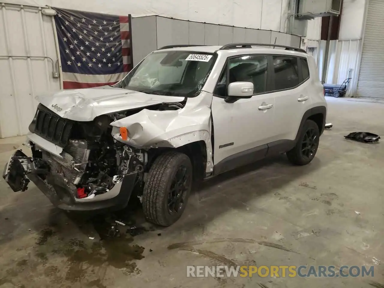 1 Photograph of a damaged car ZACNJBBB1KPK24370 JEEP RENEGADE 2019