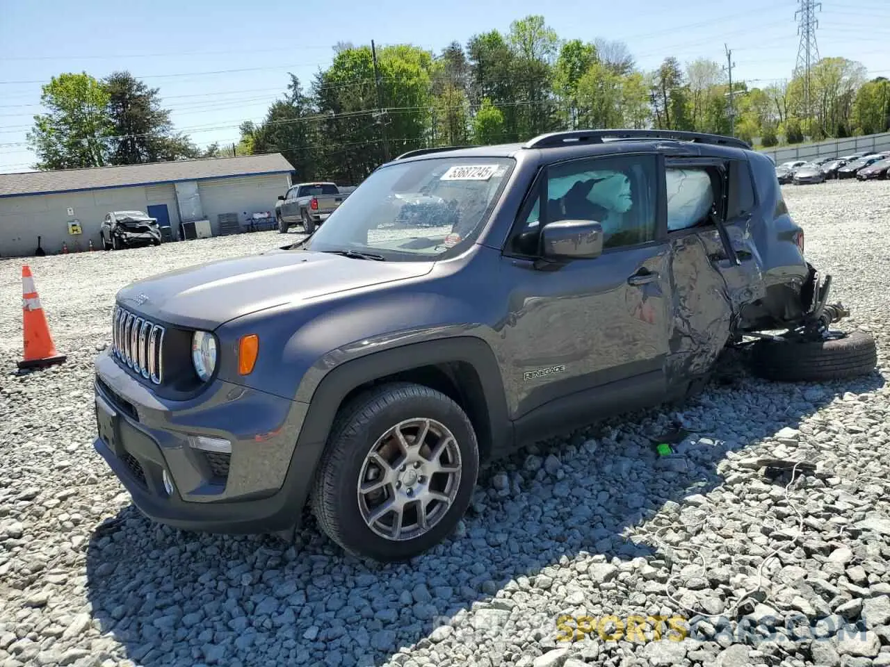 1 Photograph of a damaged car ZACNJBBB3KPK72100 JEEP RENEGADE 2019