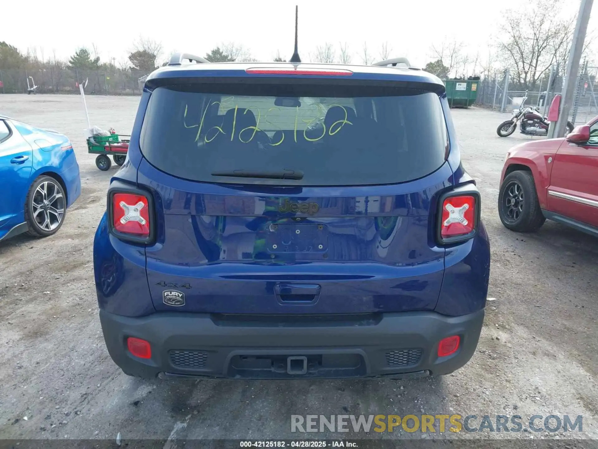 16 Photograph of a damaged car ZACNJBBB4KPK33256 JEEP RENEGADE 2019