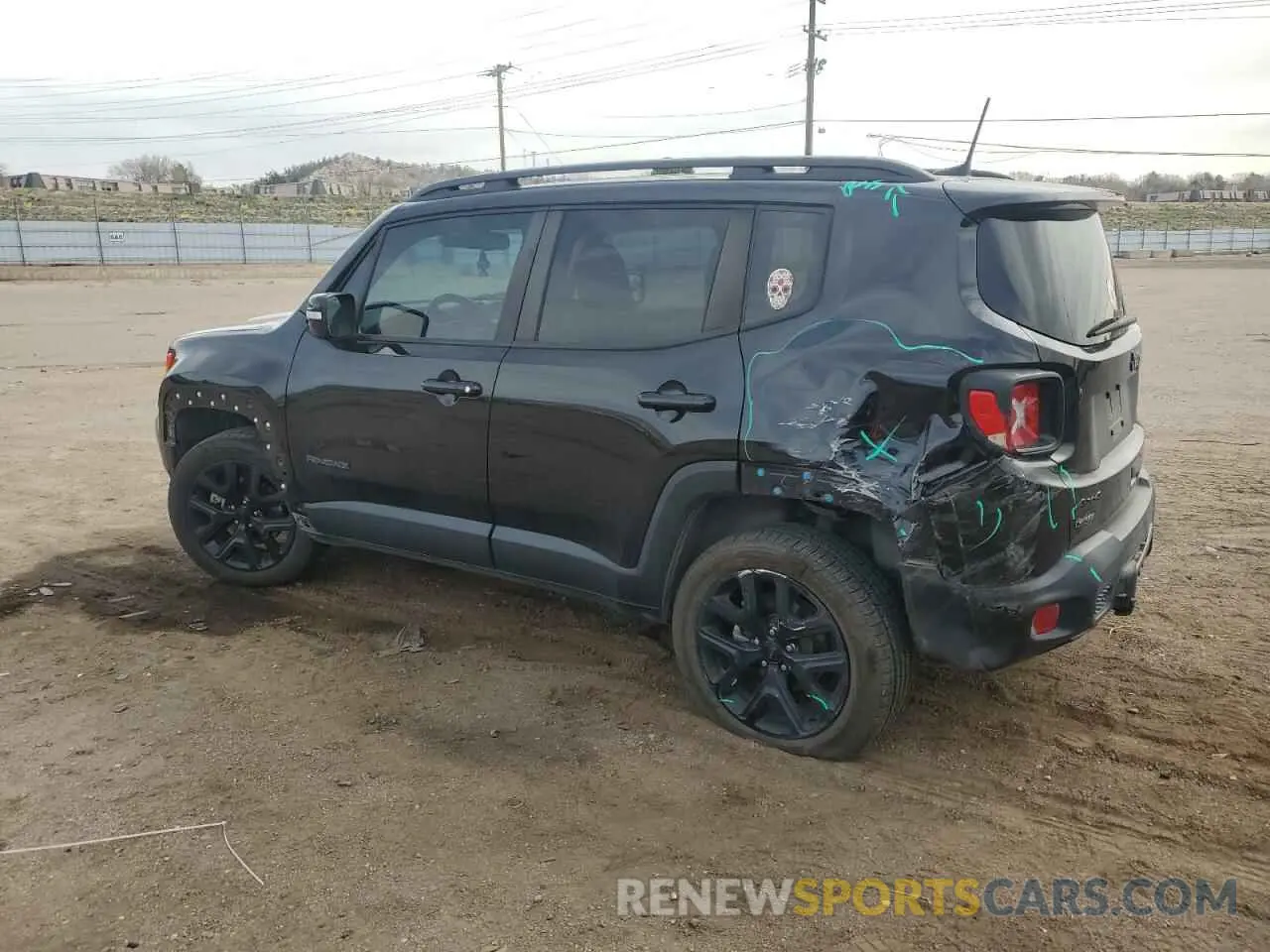 2 Photograph of a damaged car ZACNJBBB5KPJ93236 JEEP RENEGADE 2019