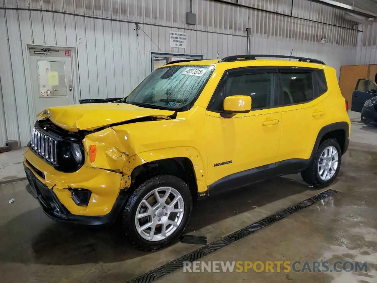 1 Photograph of a damaged car ZACNJBBB5KPK17437 JEEP RENEGADE 2019