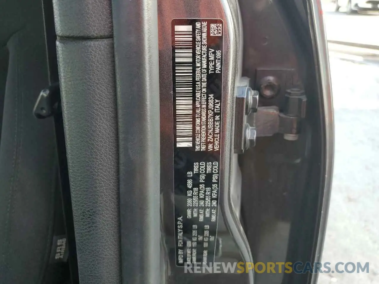 15 Photograph of a damaged car ZACNJBBB7KPJ96834 JEEP RENEGADE 2019