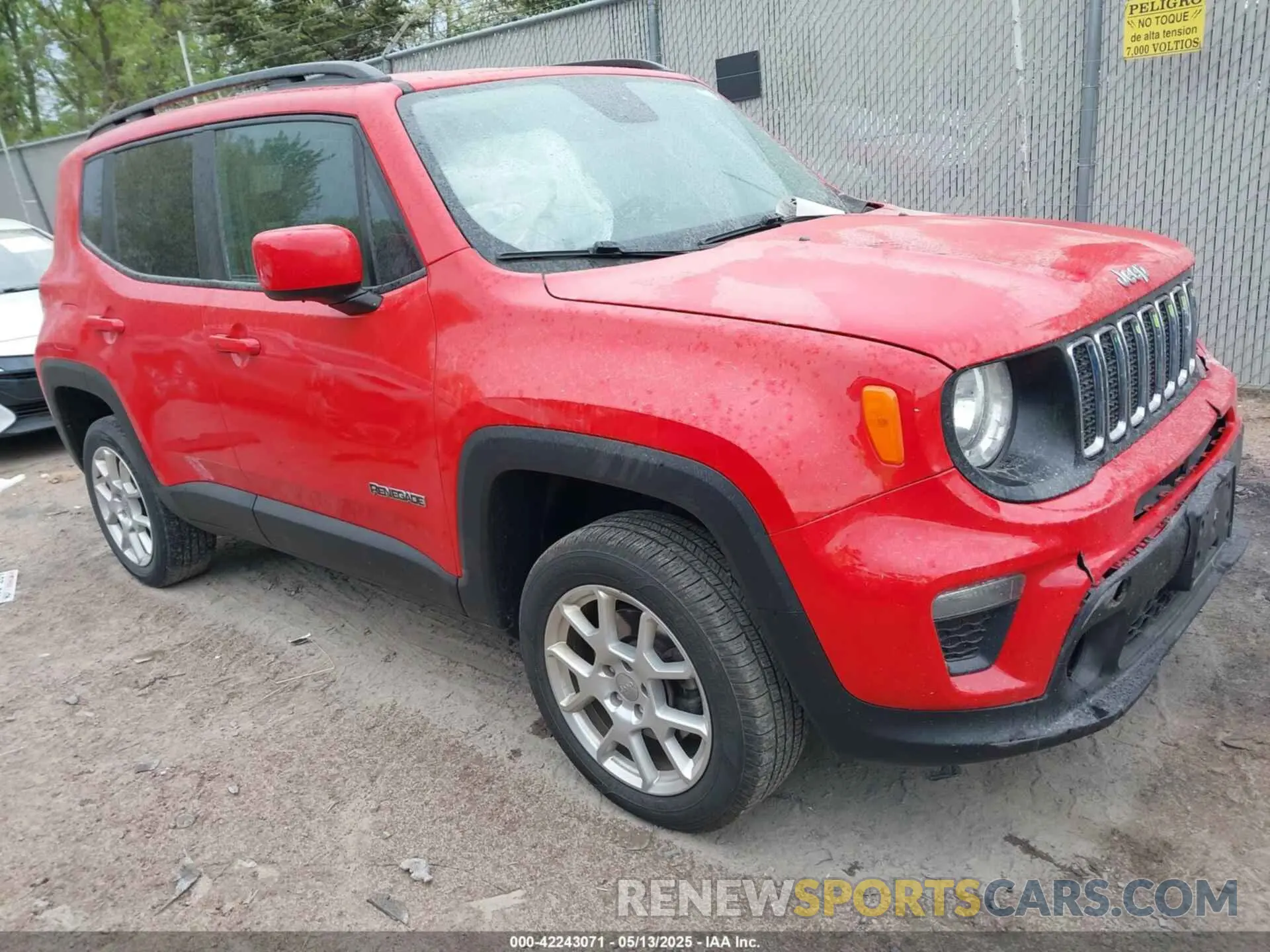 1 Photograph of a damaged car ZACNJBBB7KPK13597 JEEP RENEGADE 2019