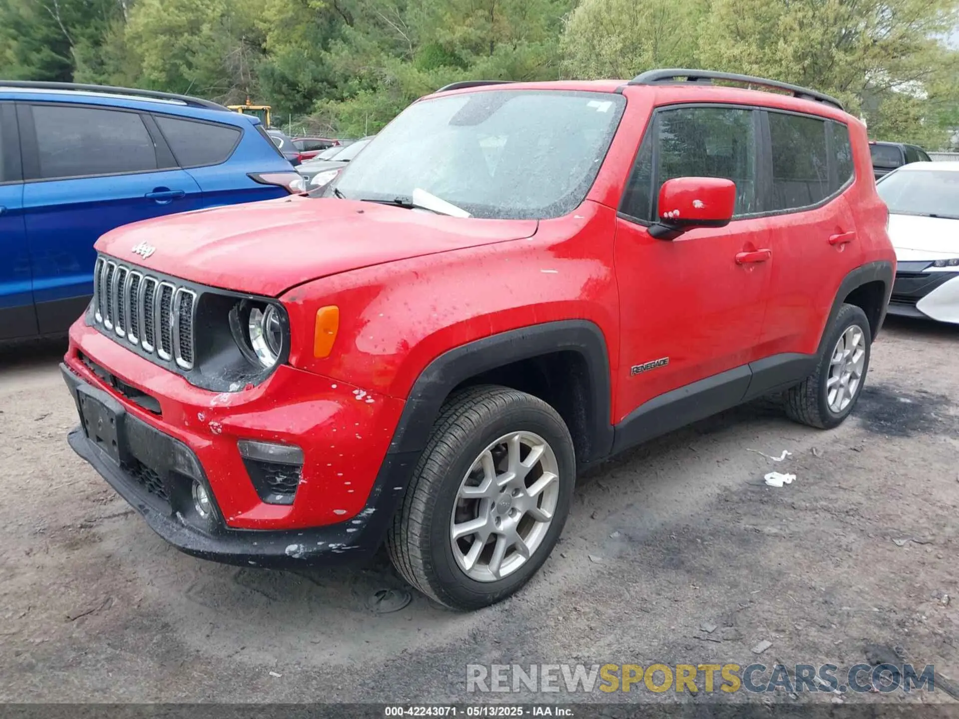 2 Photograph of a damaged car ZACNJBBB7KPK13597 JEEP RENEGADE 2019