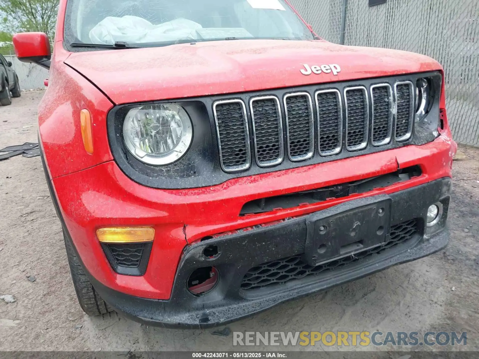 6 Photograph of a damaged car ZACNJBBB7KPK13597 JEEP RENEGADE 2019