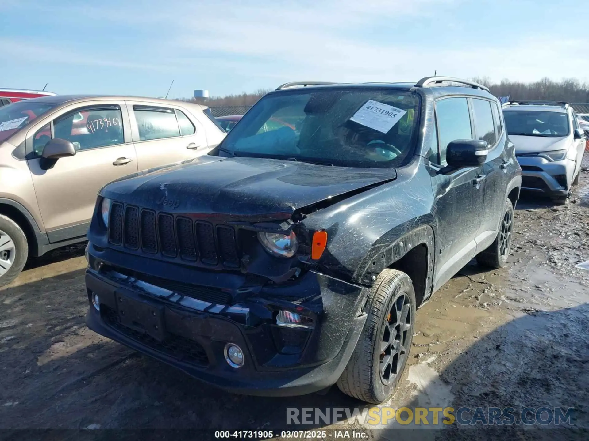 2 Photograph of a damaged car ZACNJBBBXKPK18647 JEEP RENEGADE 2019