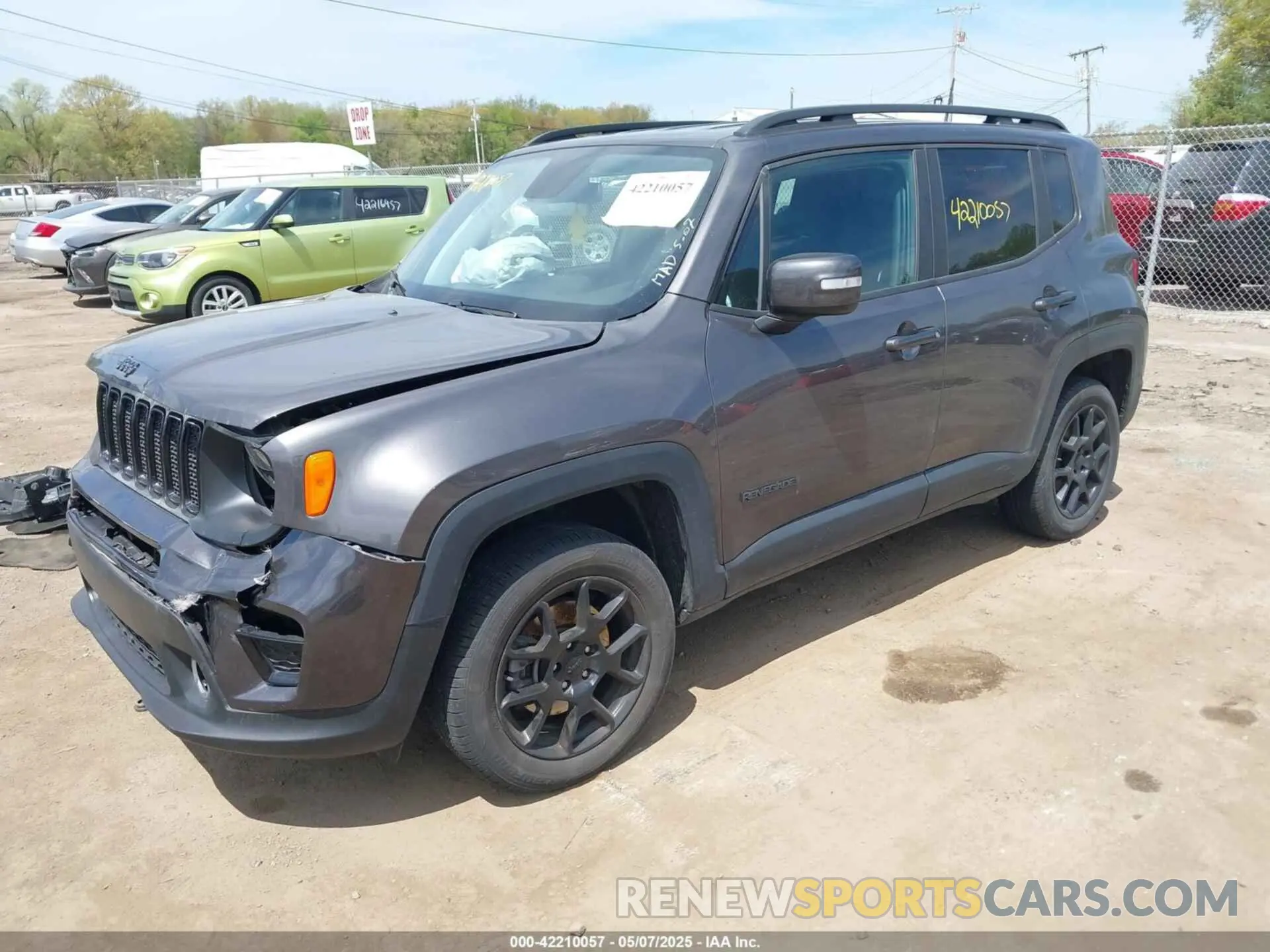 2 Photograph of a damaged car ZACNJBBBXKPK55553 JEEP RENEGADE 2019