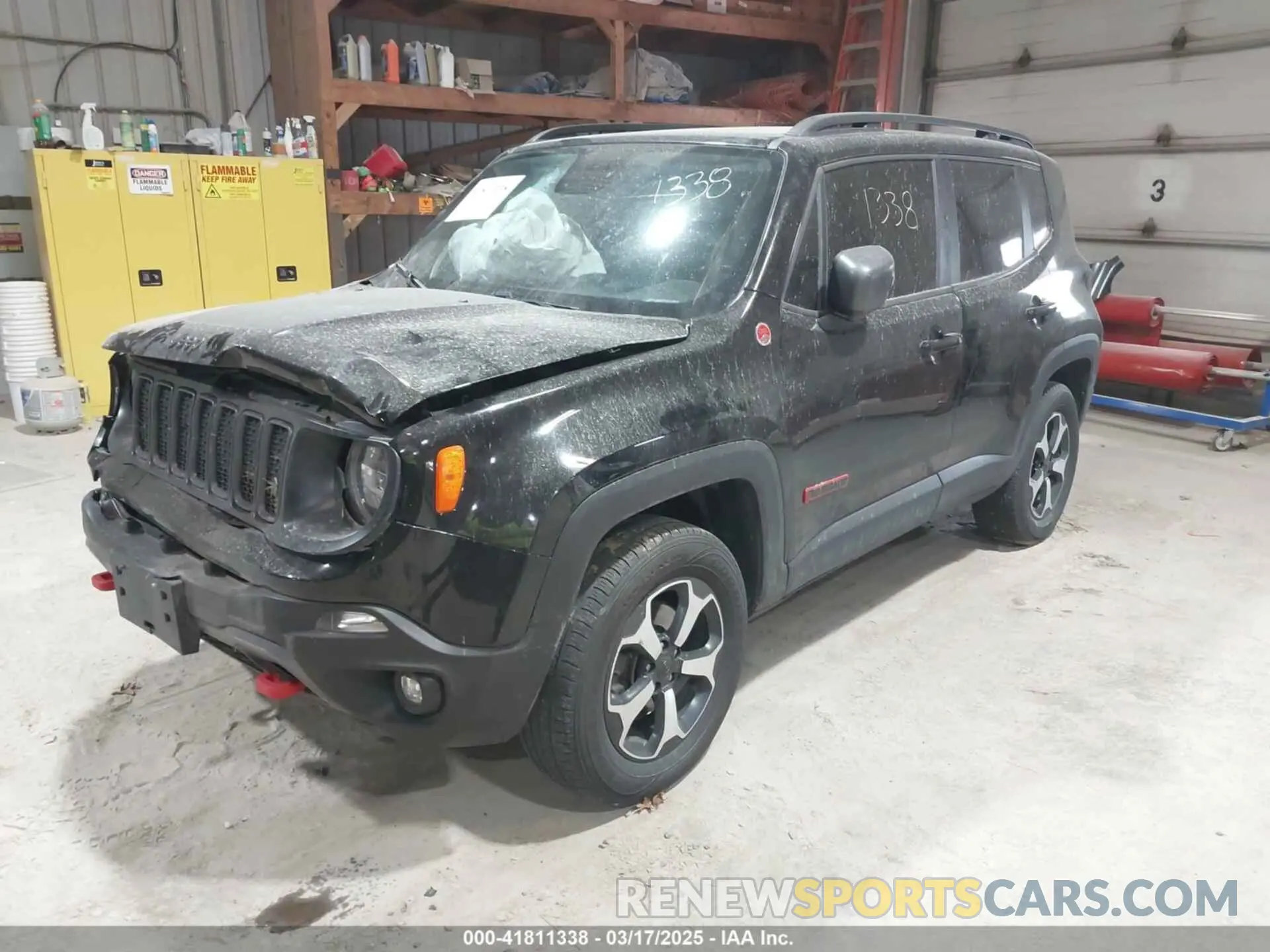 2 Photograph of a damaged car ZACNJBC11KPJ92963 JEEP RENEGADE 2019