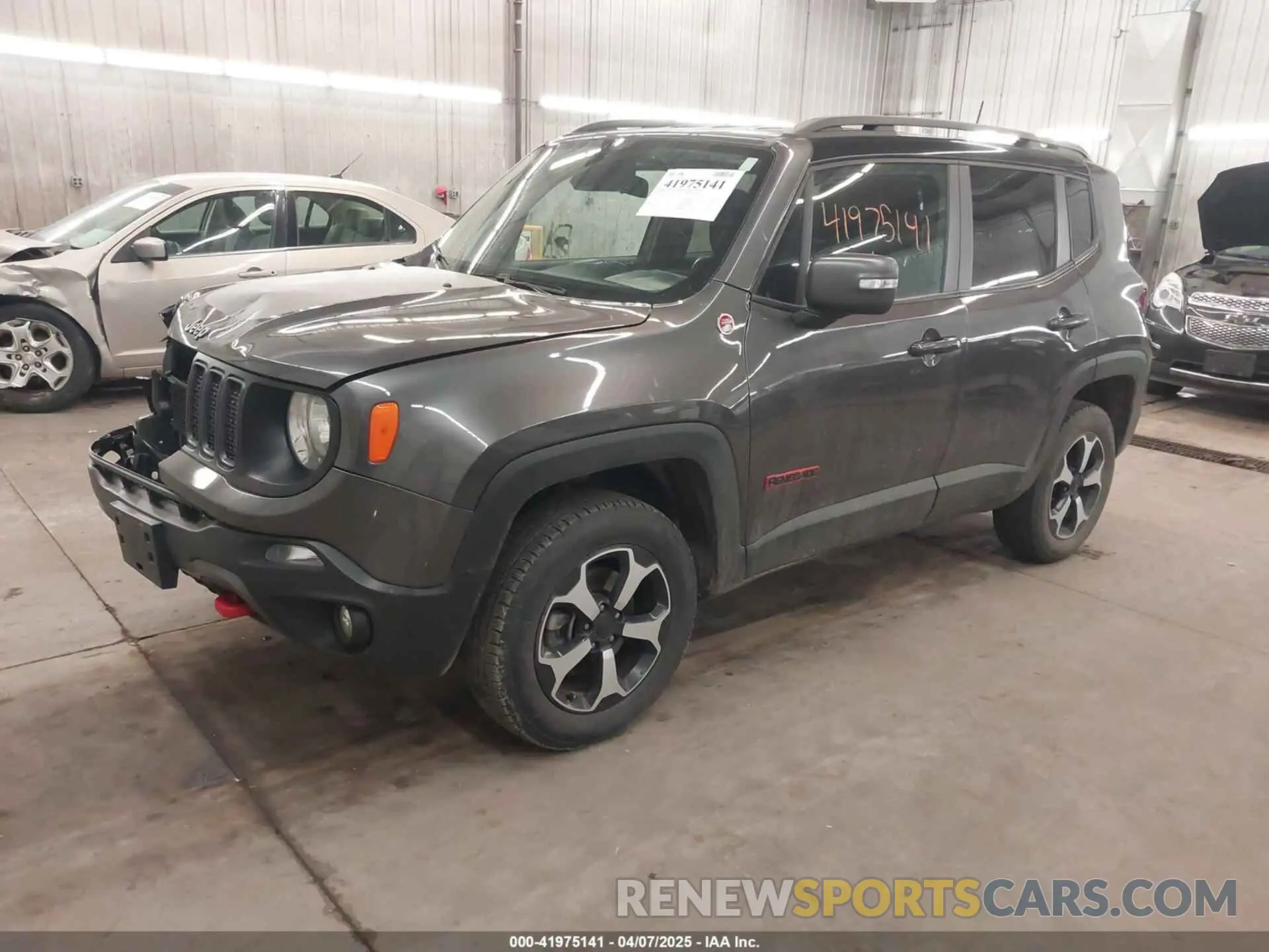 2 Photograph of a damaged car ZACNJBC17KPK22354 JEEP RENEGADE 2019
