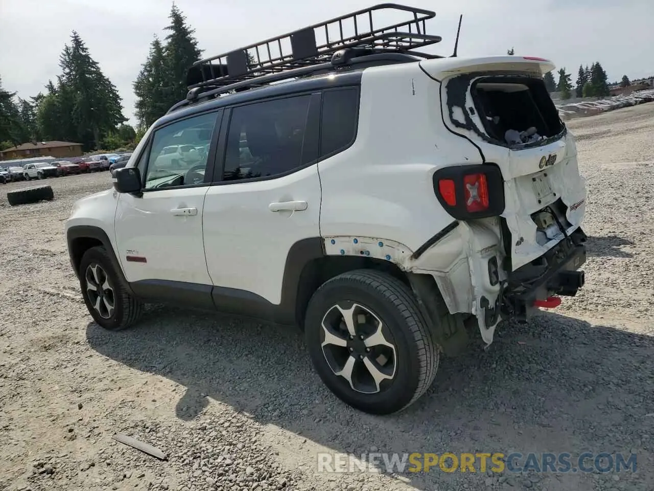 2 Photograph of a damaged car ZACNJBC17KPK47657 JEEP RENEGADE 2019