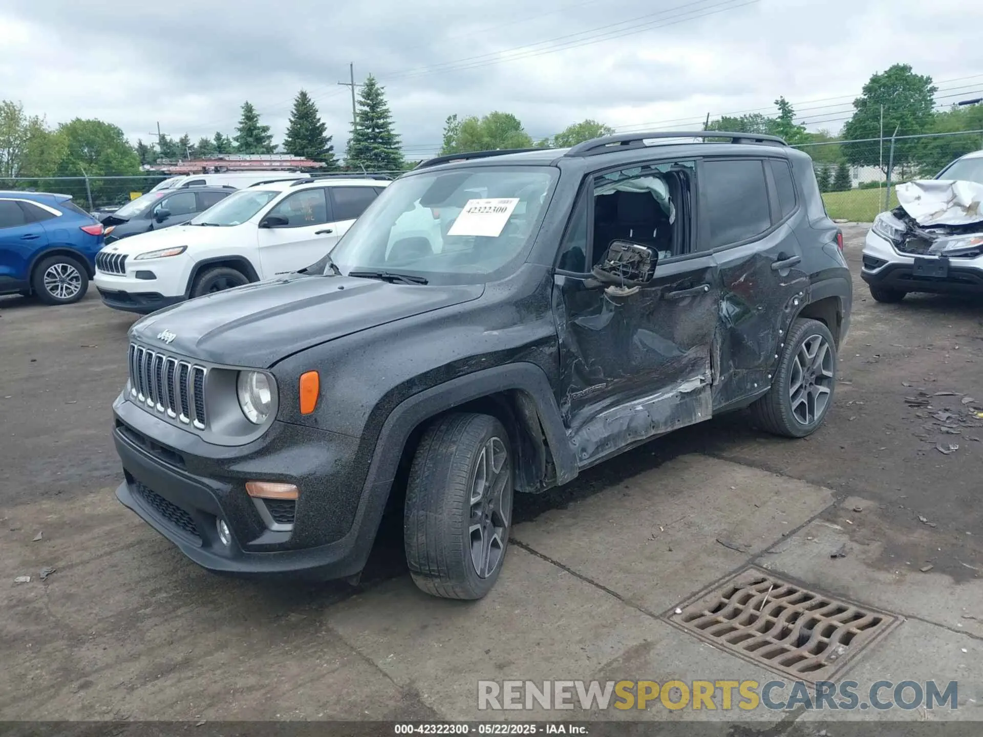 2 Photograph of a damaged car ZACNJBD12KPJ94204 JEEP RENEGADE 2019
