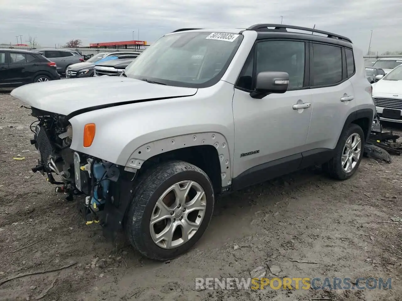1 Photograph of a damaged car ZACNJBD18KPJ93770 JEEP RENEGADE 2019