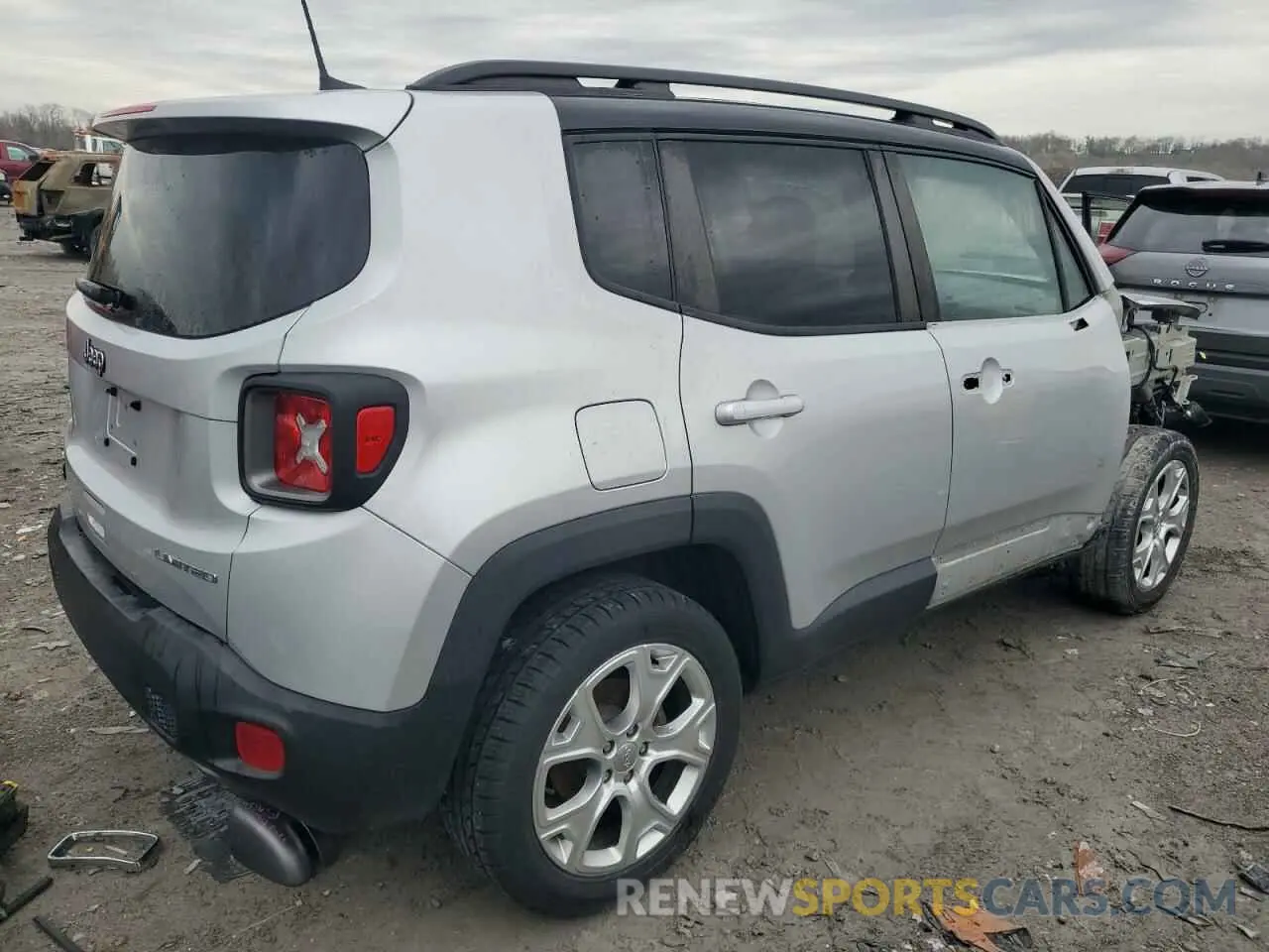 3 Photograph of a damaged car ZACNJBD18KPJ93770 JEEP RENEGADE 2019