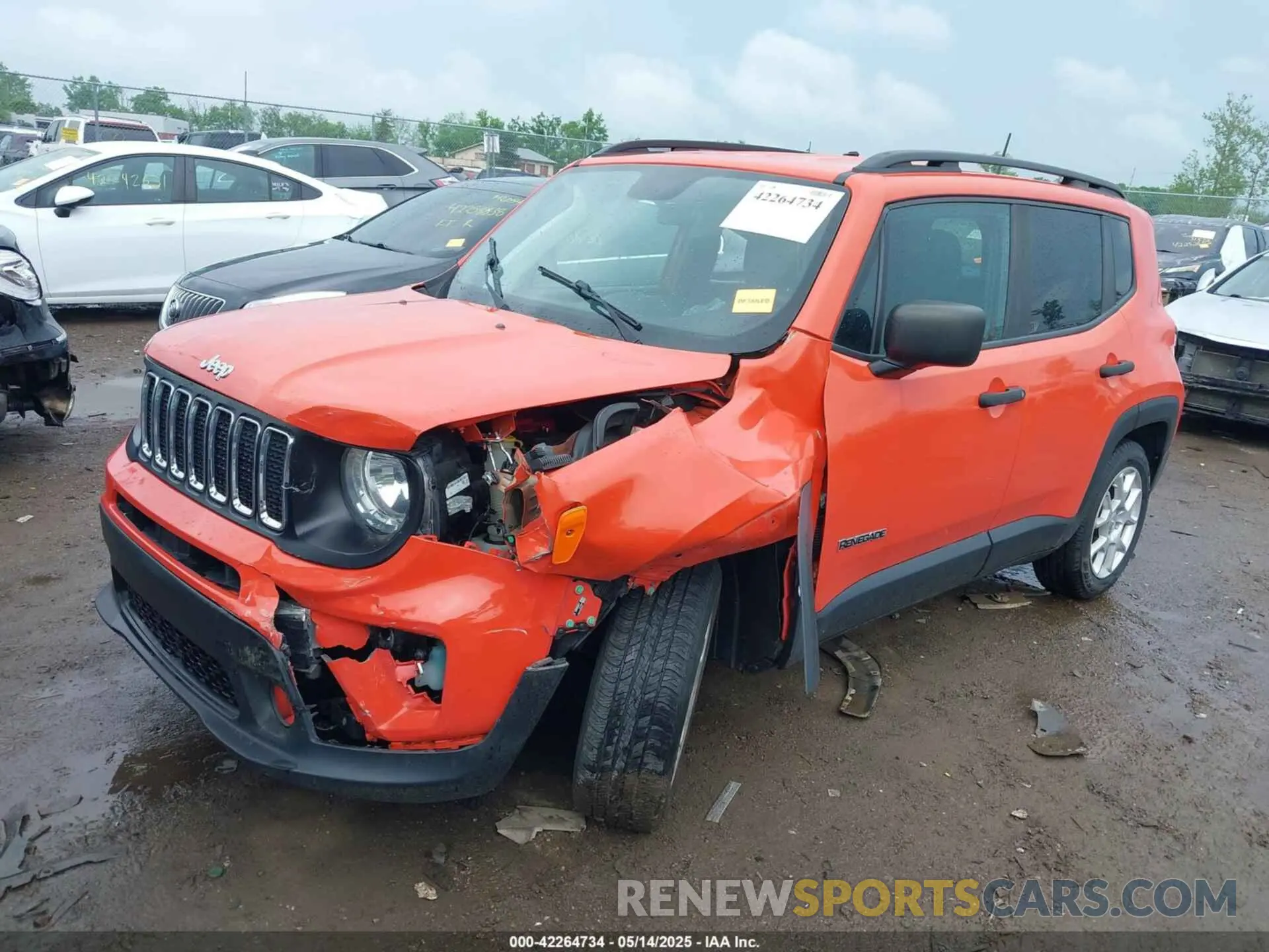 2 Photograph of a damaged car ZACNJAAB0LPL08984 JEEP RENEGADE 2020