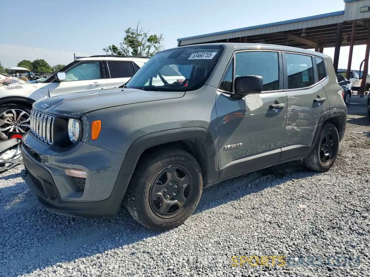 1 Photograph of a damaged car ZACNJAAB0LPL13392 JEEP RENEGADE 2020