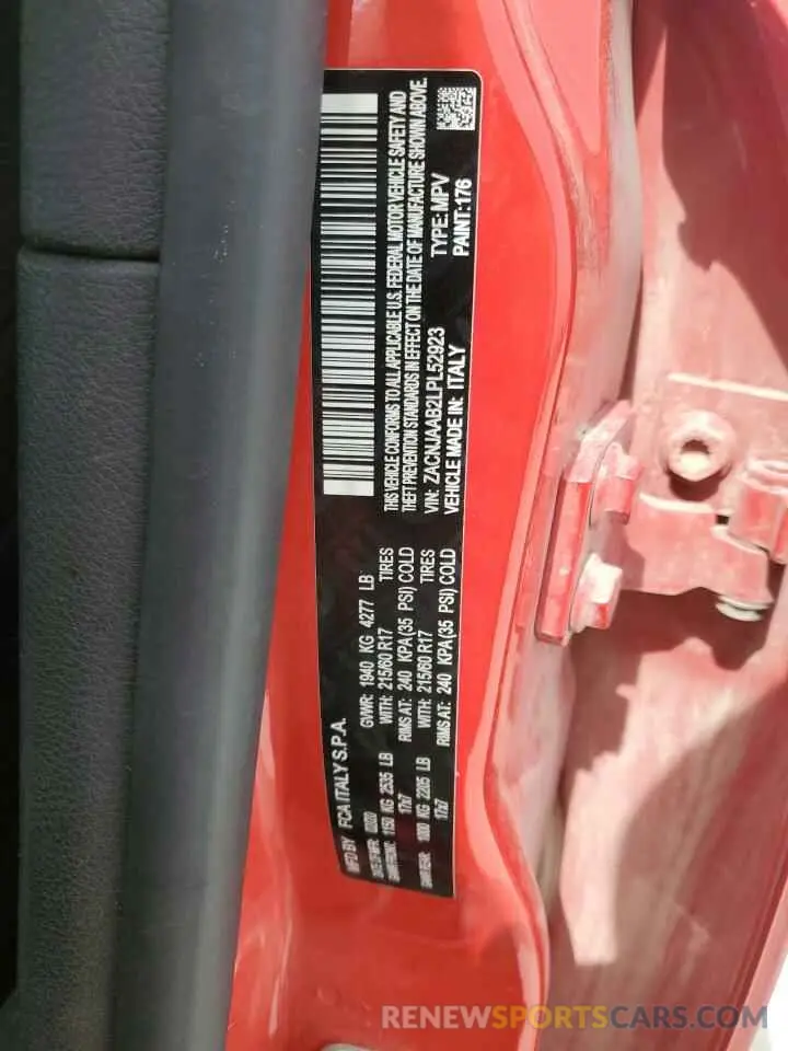 16 Photograph of a damaged car ZACNJAAB2LPL52923 JEEP RENEGADE 2020
