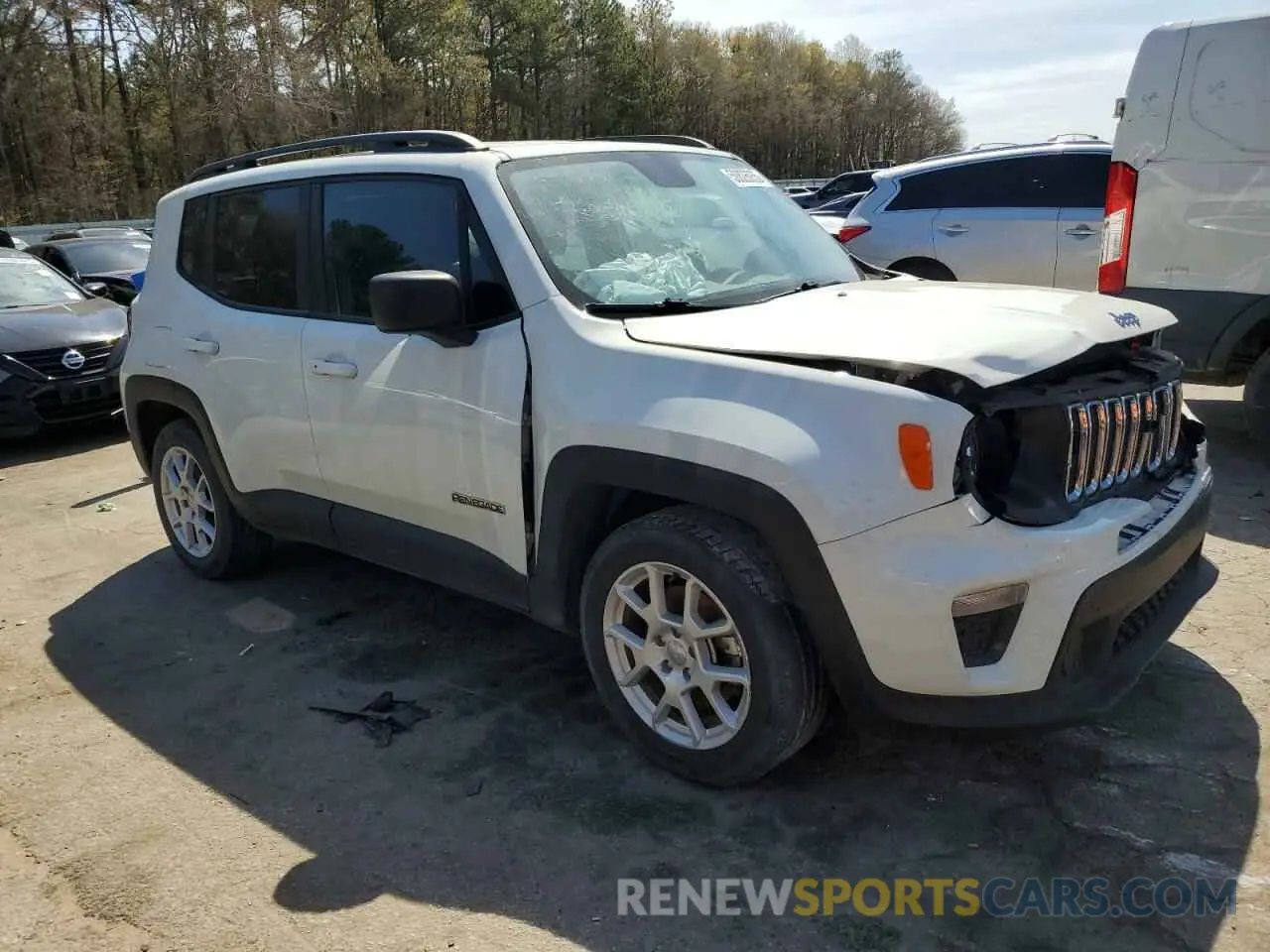 4 Photograph of a damaged car ZACNJAAB3LPK97981 JEEP RENEGADE 2020