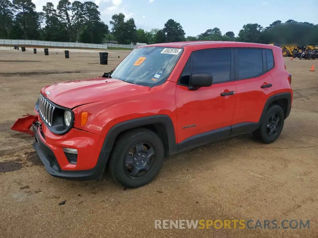 1 Photograph of a damaged car ZACNJAAB3LPL71917 JEEP RENEGADE 2020