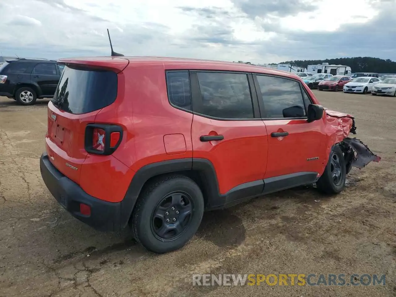 3 Photograph of a damaged car ZACNJAAB3LPL71917 JEEP RENEGADE 2020