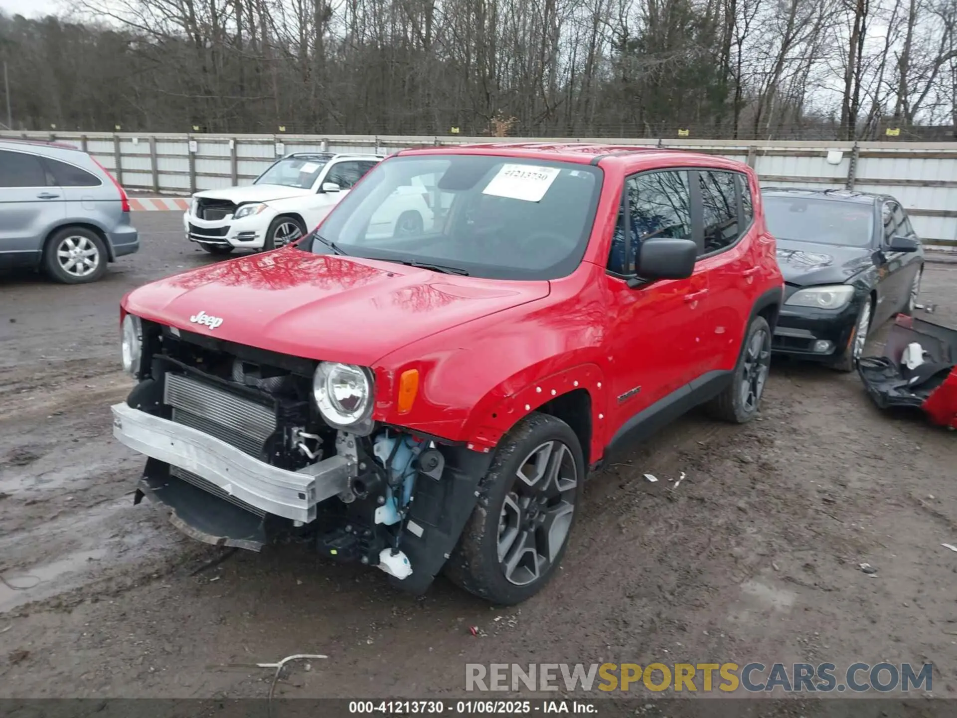 2 Photograph of a damaged car ZACNJAAB3LPL75076 JEEP RENEGADE 2020