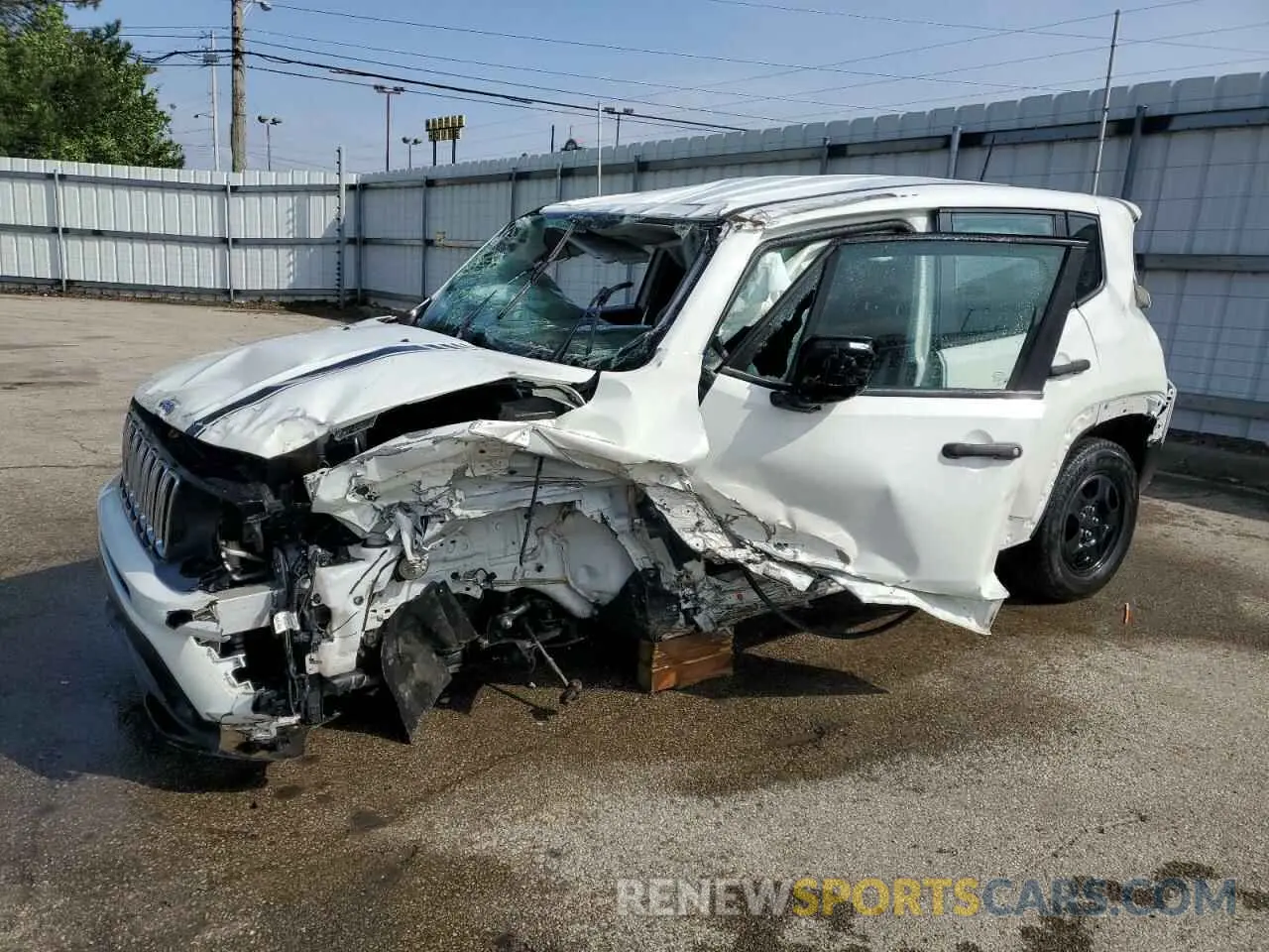 1 Photograph of a damaged car ZACNJAAB4LPL24265 JEEP RENEGADE 2020