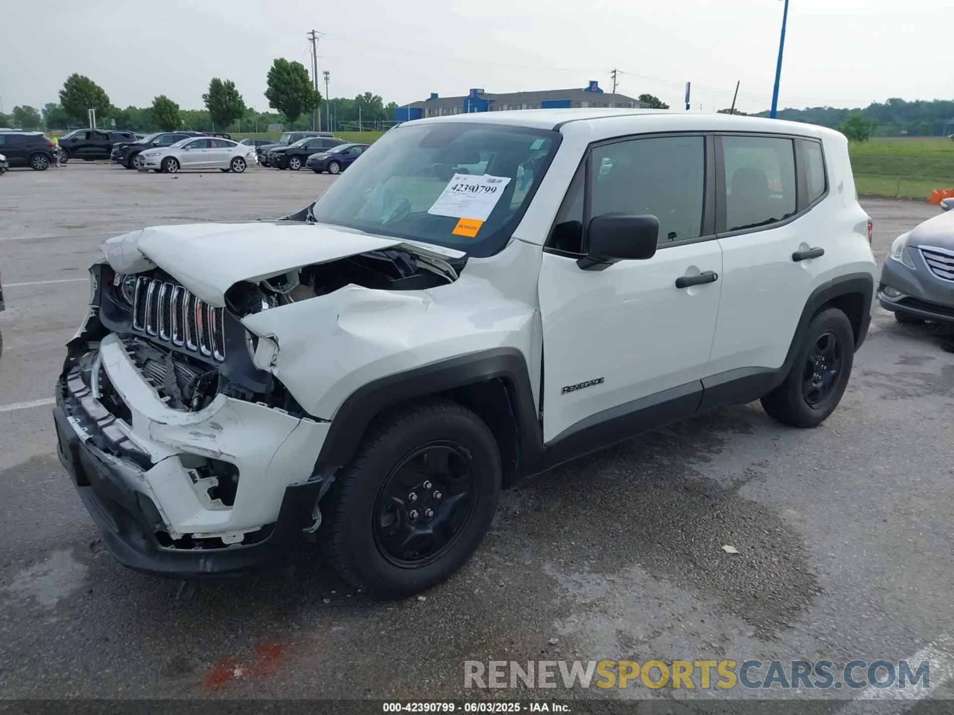 2 Photograph of a damaged car ZACNJAAB4LPL64670 JEEP RENEGADE 2020