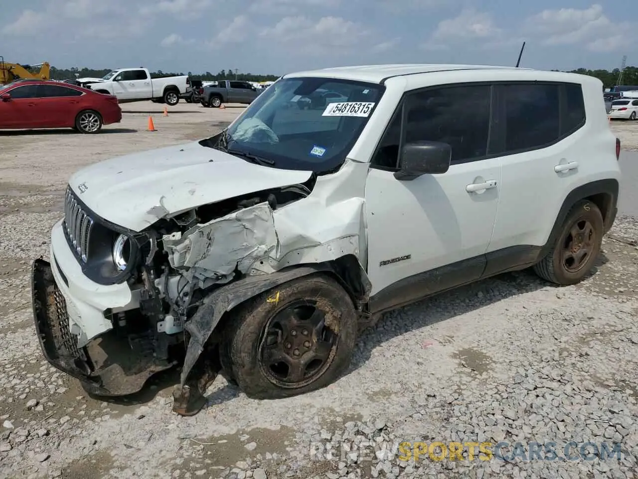 1 Photograph of a damaged car ZACNJAAB5LPL00704 JEEP RENEGADE 2020