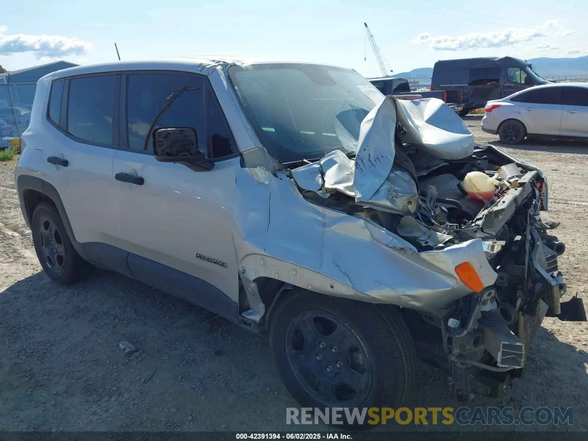 1 Photograph of a damaged car ZACNJAAB5LPL76293 JEEP RENEGADE 2020