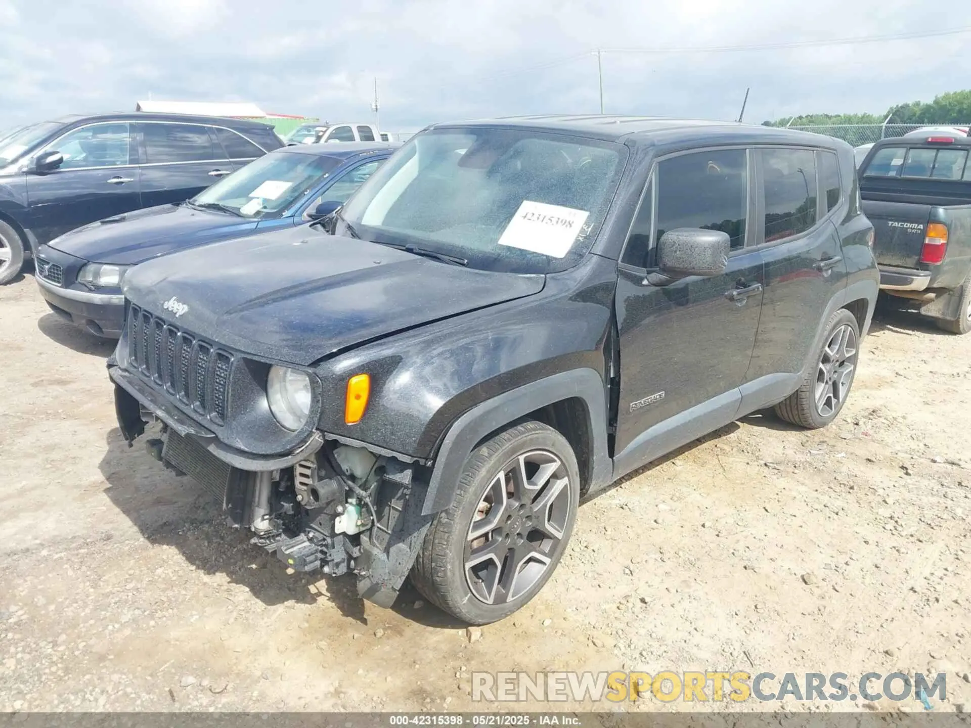 2 Photograph of a damaged car ZACNJAAB6LPL81499 JEEP RENEGADE 2020