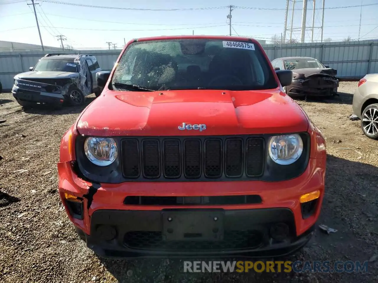 5 Photograph of a damaged car ZACNJAAB7LPL92690 JEEP RENEGADE 2020