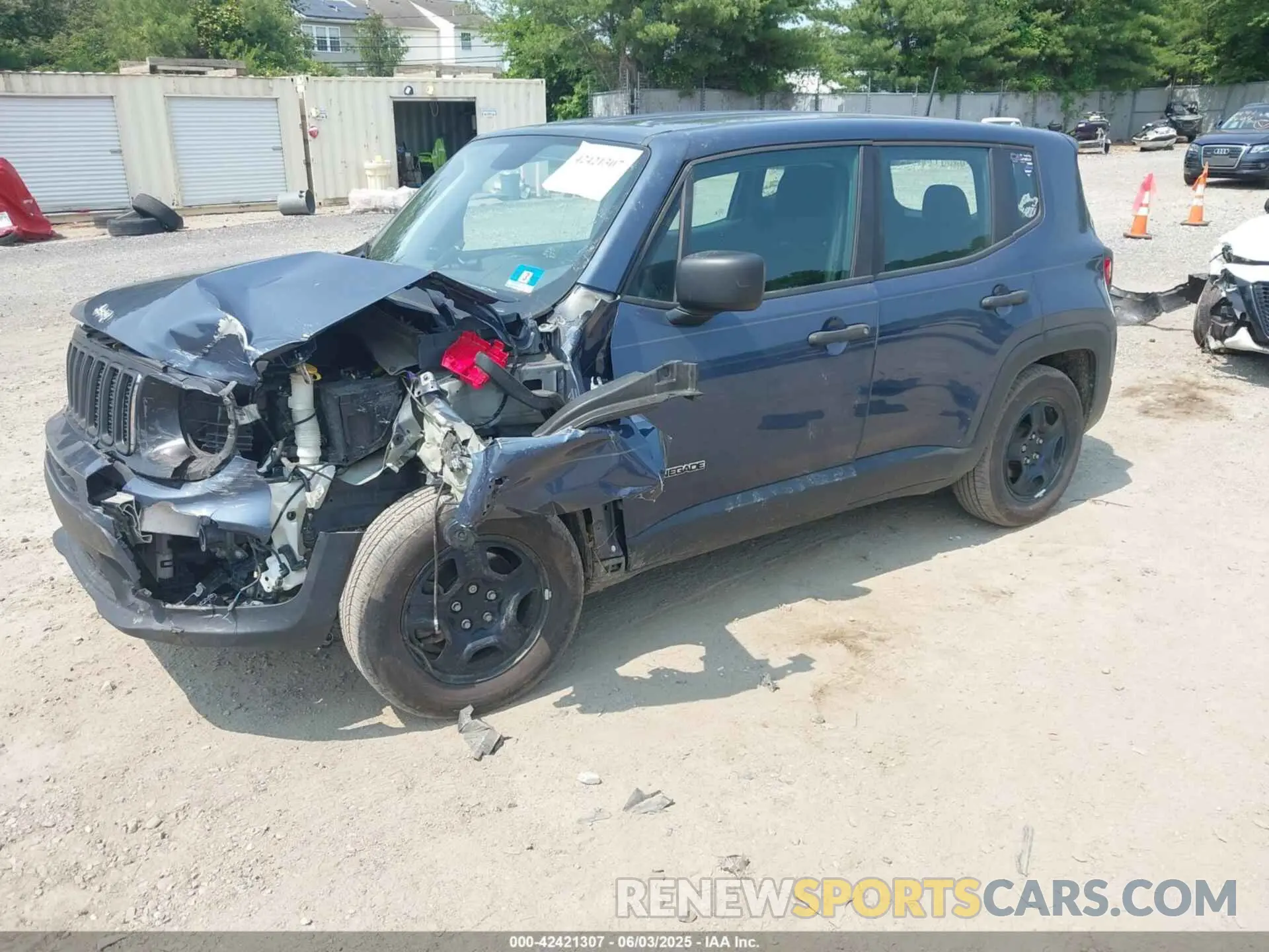 2 Photograph of a damaged car ZACNJAAB8LPL11955 JEEP RENEGADE 2020