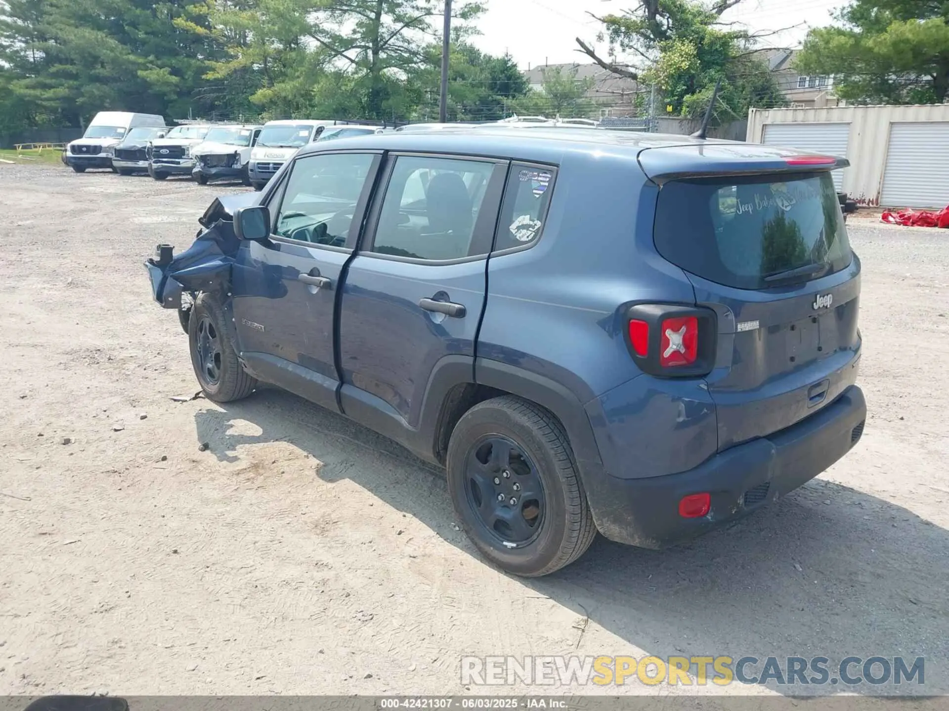 3 Photograph of a damaged car ZACNJAAB8LPL11955 JEEP RENEGADE 2020