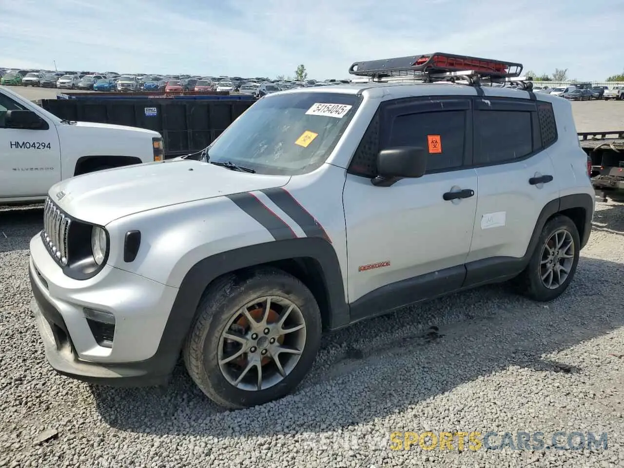1 Photograph of a damaged car ZACNJAAB8LPL25953 JEEP RENEGADE 2020