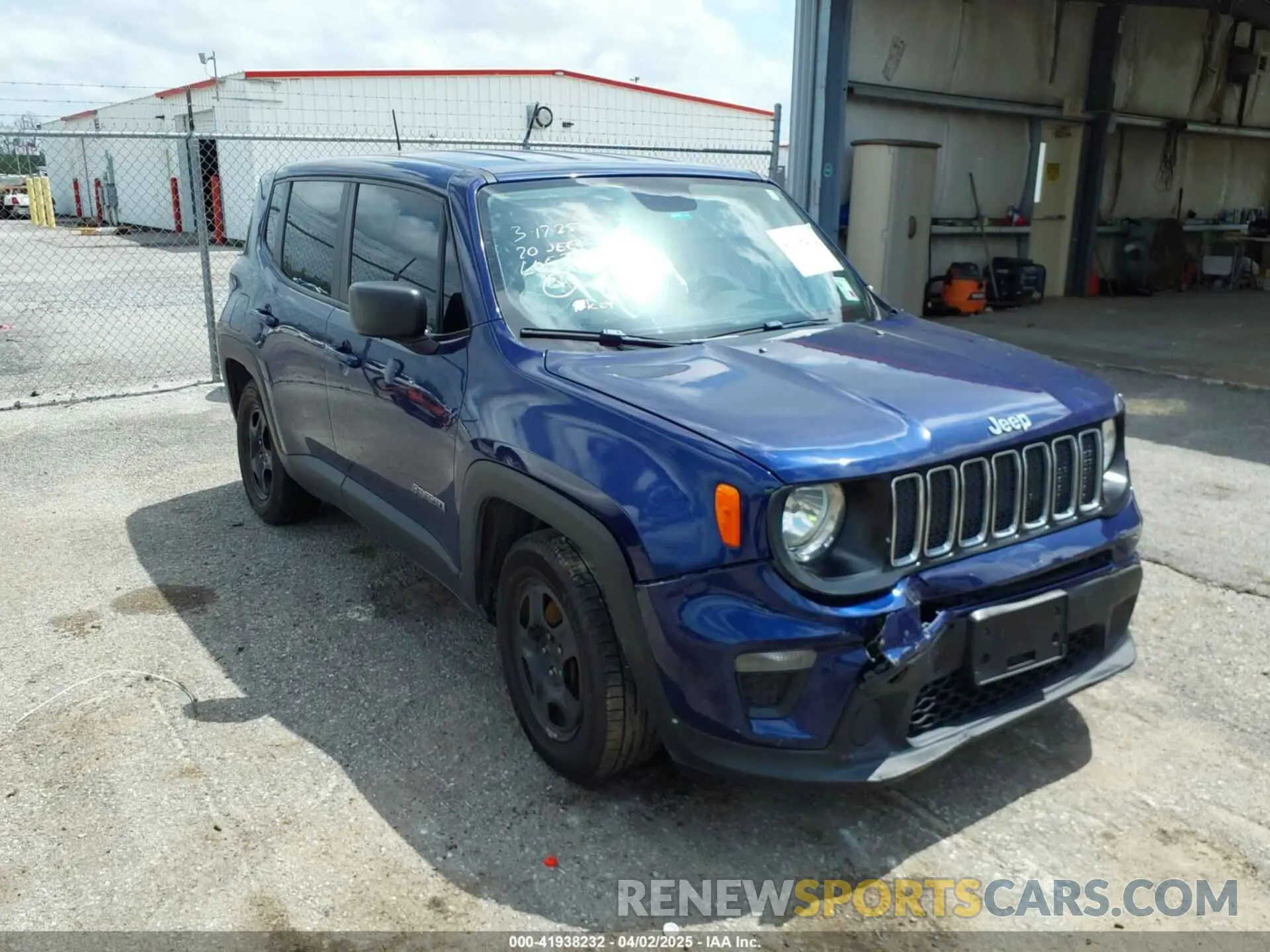 1 Photograph of a damaged car ZACNJAAB8LPL65367 JEEP RENEGADE 2020