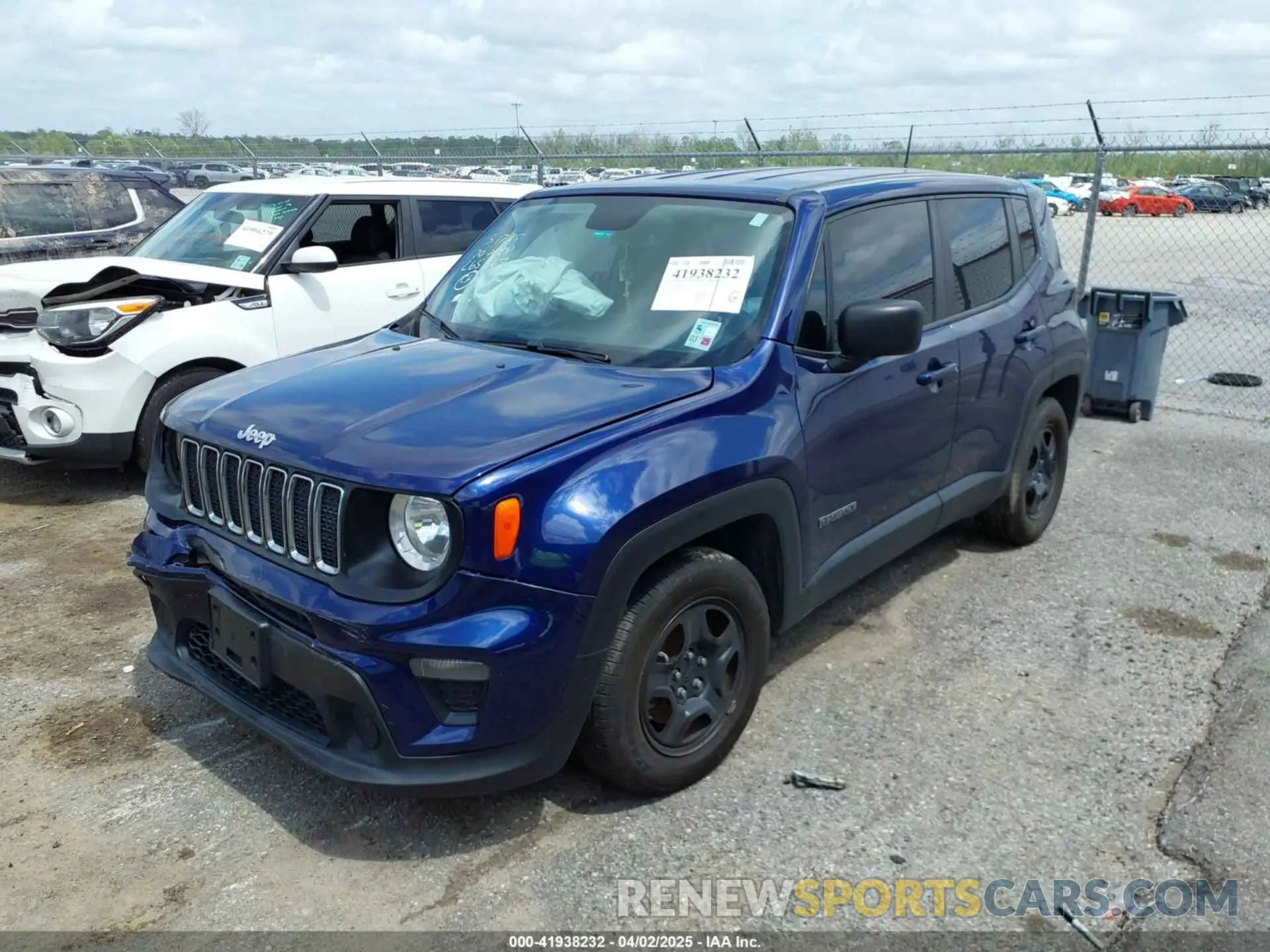 2 Photograph of a damaged car ZACNJAAB8LPL65367 JEEP RENEGADE 2020
