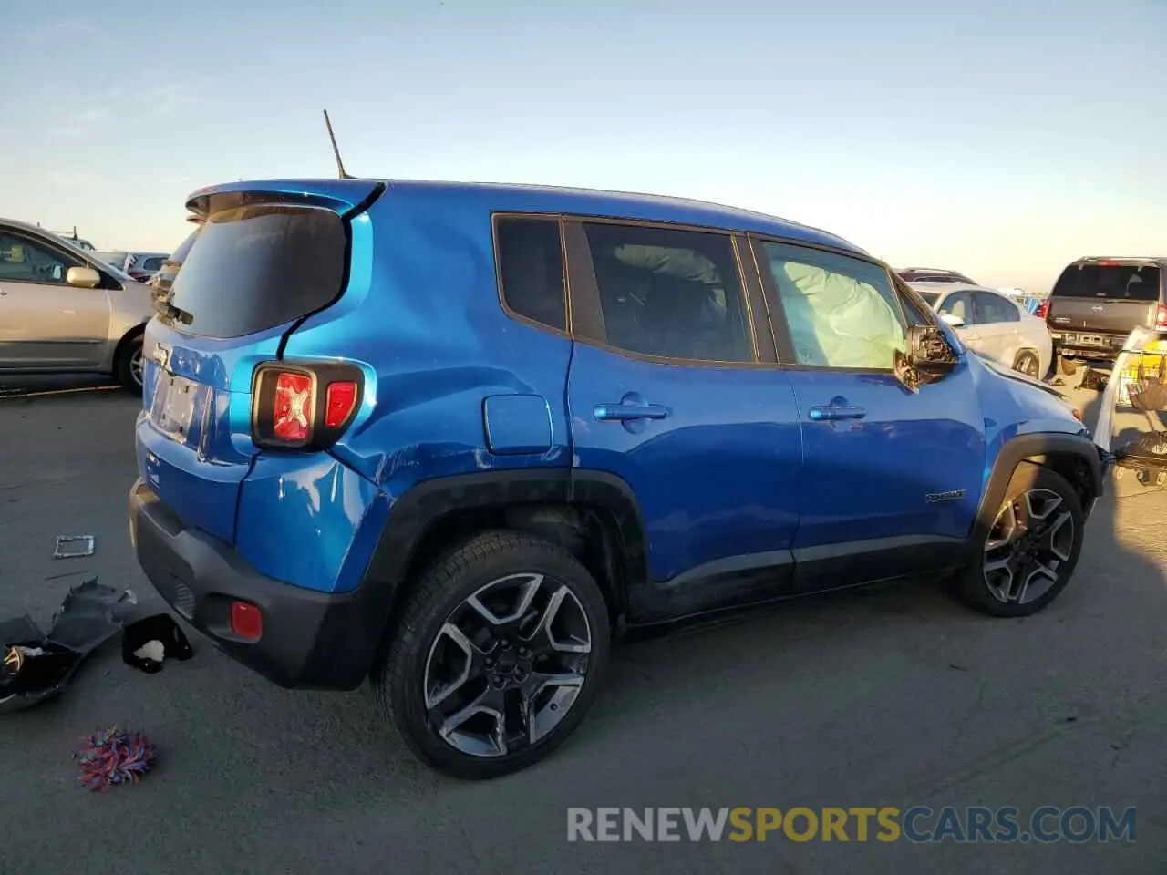 3 Photograph of a damaged car ZACNJAAB8LPL81164 JEEP RENEGADE 2020