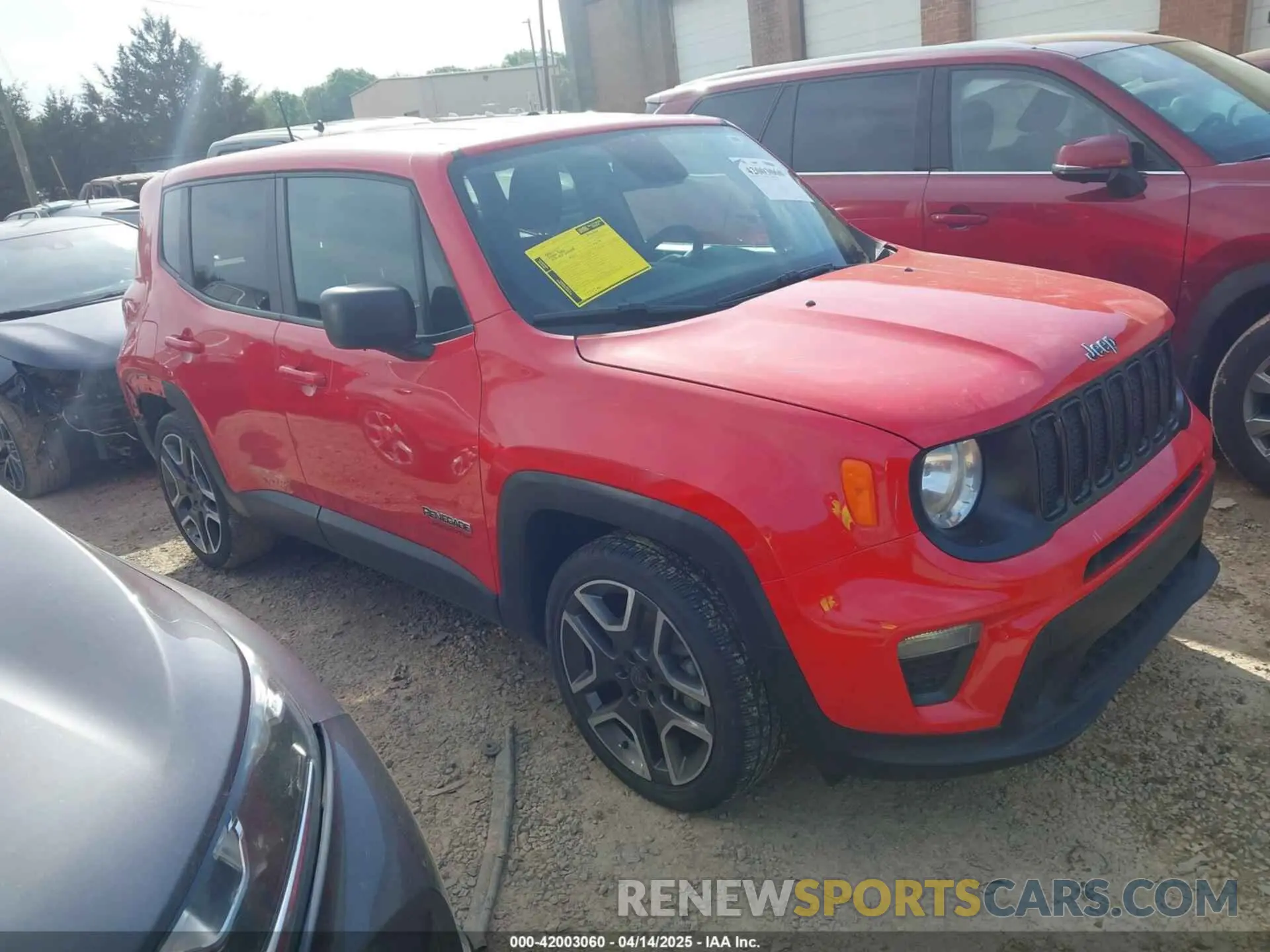 1 Photograph of a damaged car ZACNJAAB8LPL83996 JEEP RENEGADE 2020