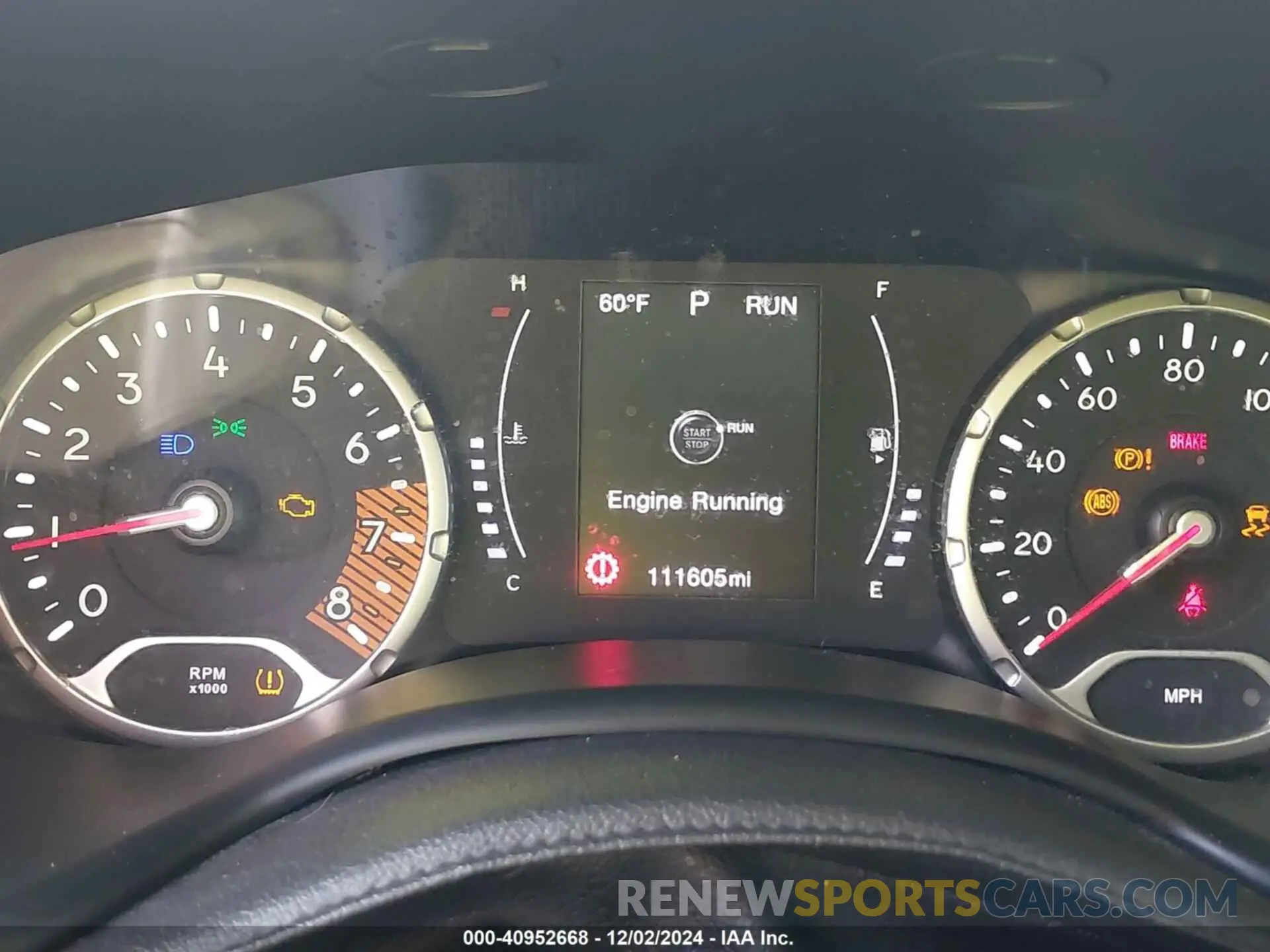 15 Photograph of a damaged car ZACNJAAB8LPL86428 JEEP RENEGADE 2020