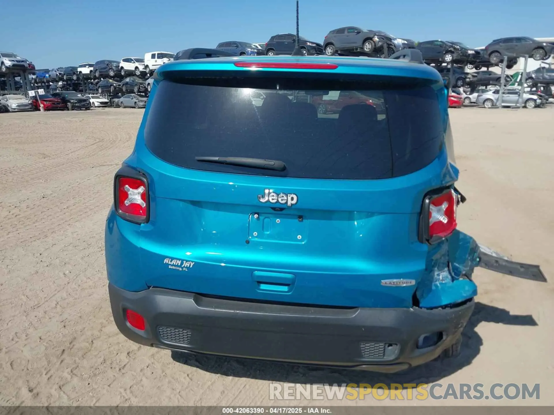 16 Photograph of a damaged car ZACNJAB10LPM09870 JEEP RENEGADE 2020