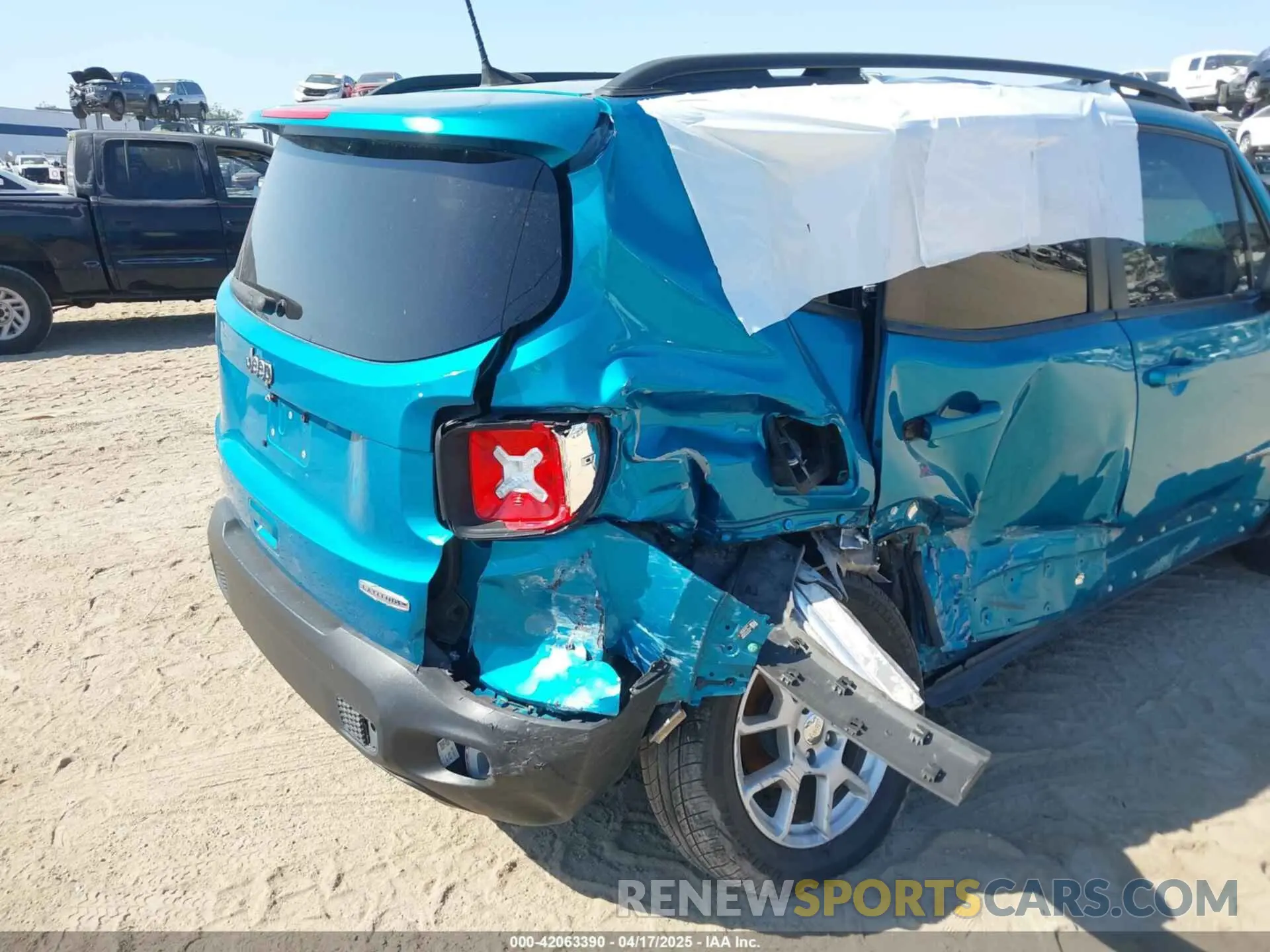 20 Photograph of a damaged car ZACNJAB10LPM09870 JEEP RENEGADE 2020
