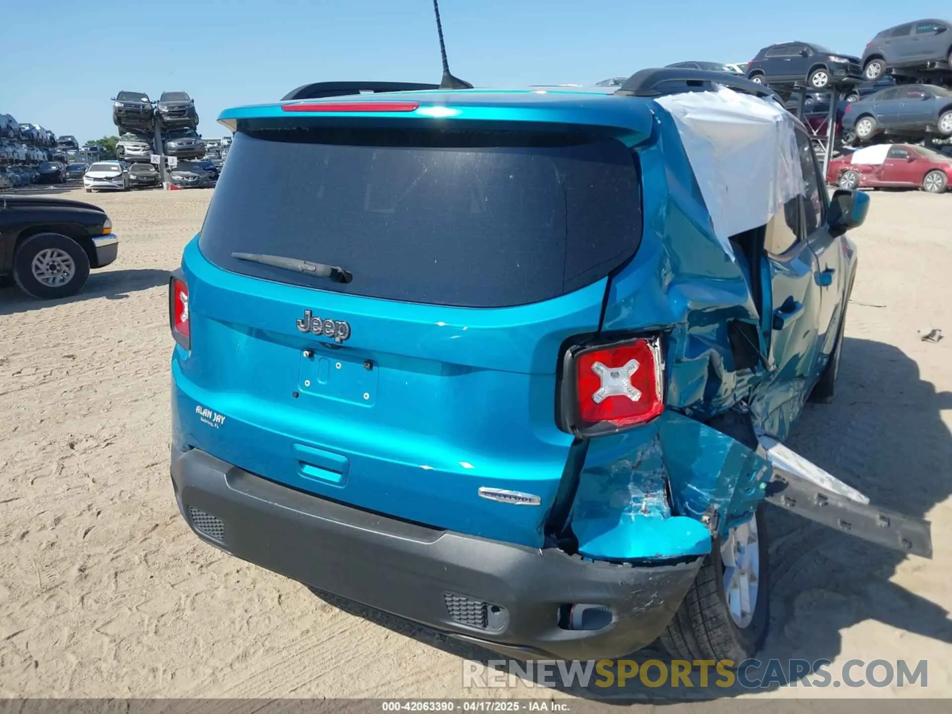 21 Photograph of a damaged car ZACNJAB10LPM09870 JEEP RENEGADE 2020