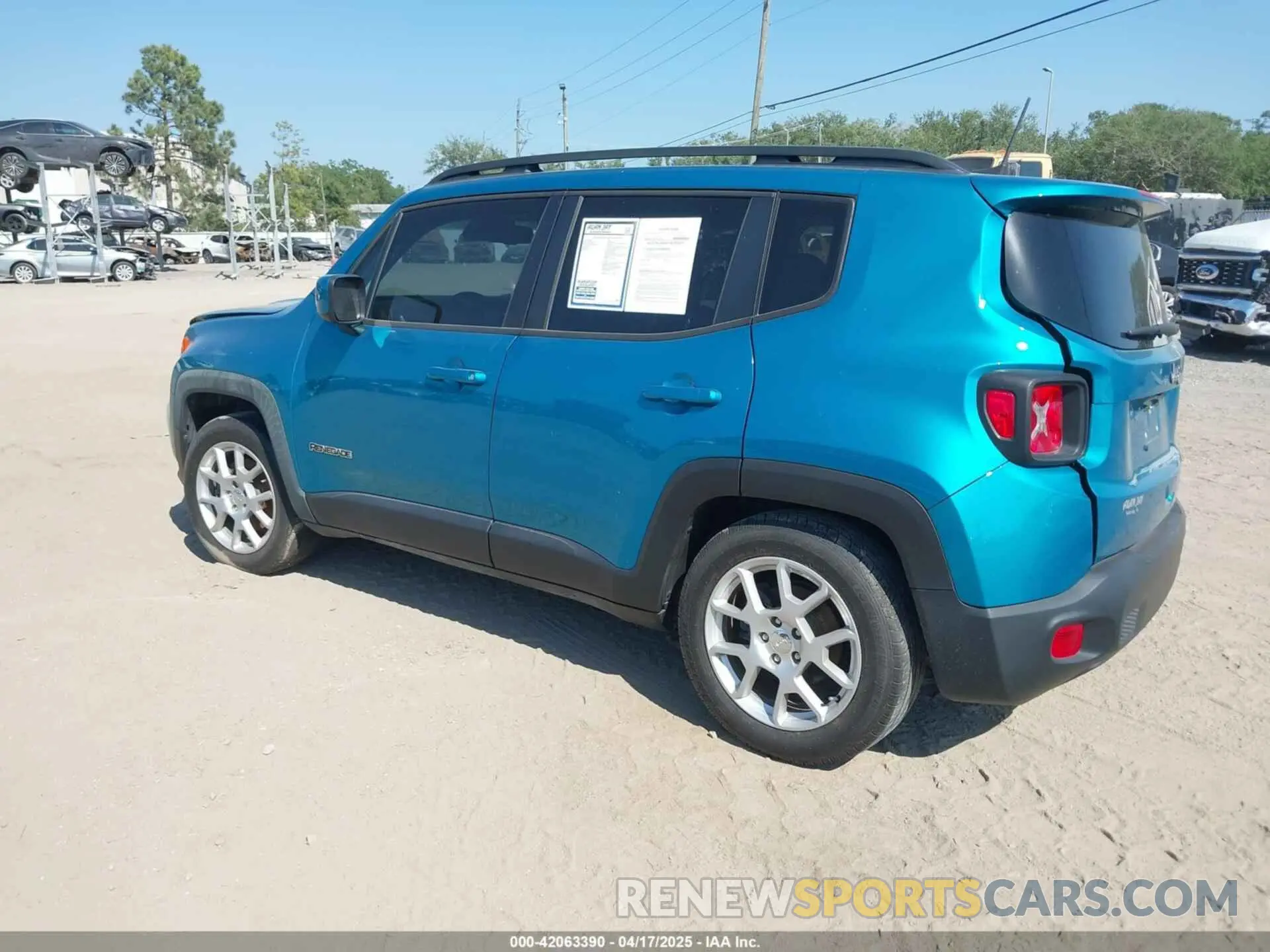 3 Photograph of a damaged car ZACNJAB10LPM09870 JEEP RENEGADE 2020