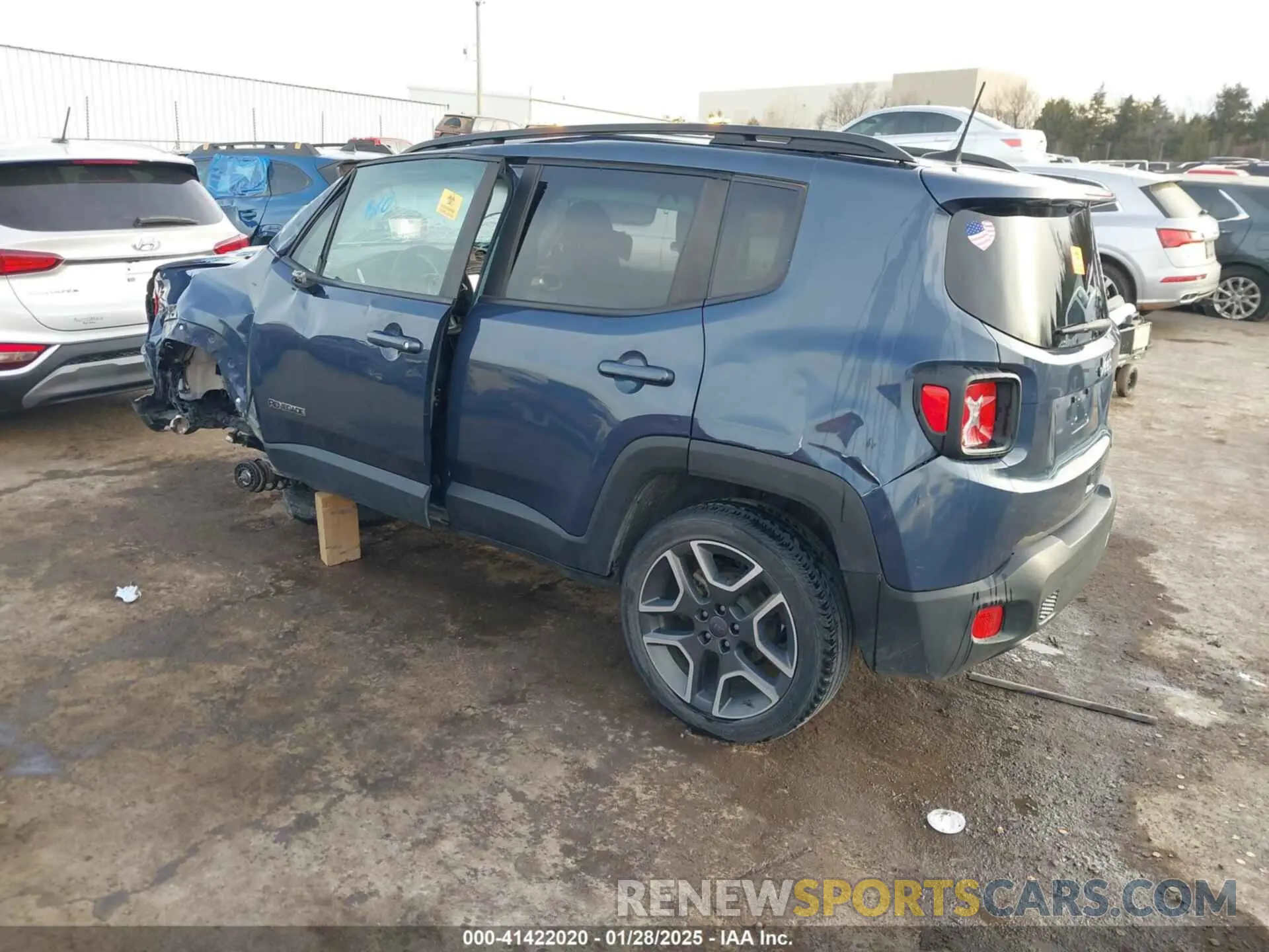 3 Photograph of a damaged car ZACNJABB0LPL68701 JEEP RENEGADE 2020